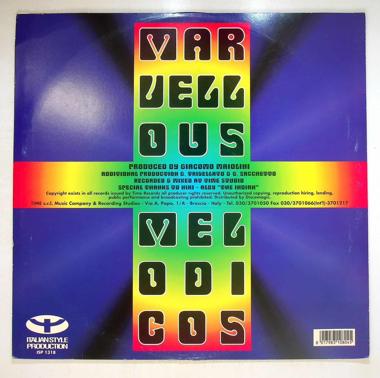 EBOND Marvellous Melodicos - Over The Rainbow Vinile V093008