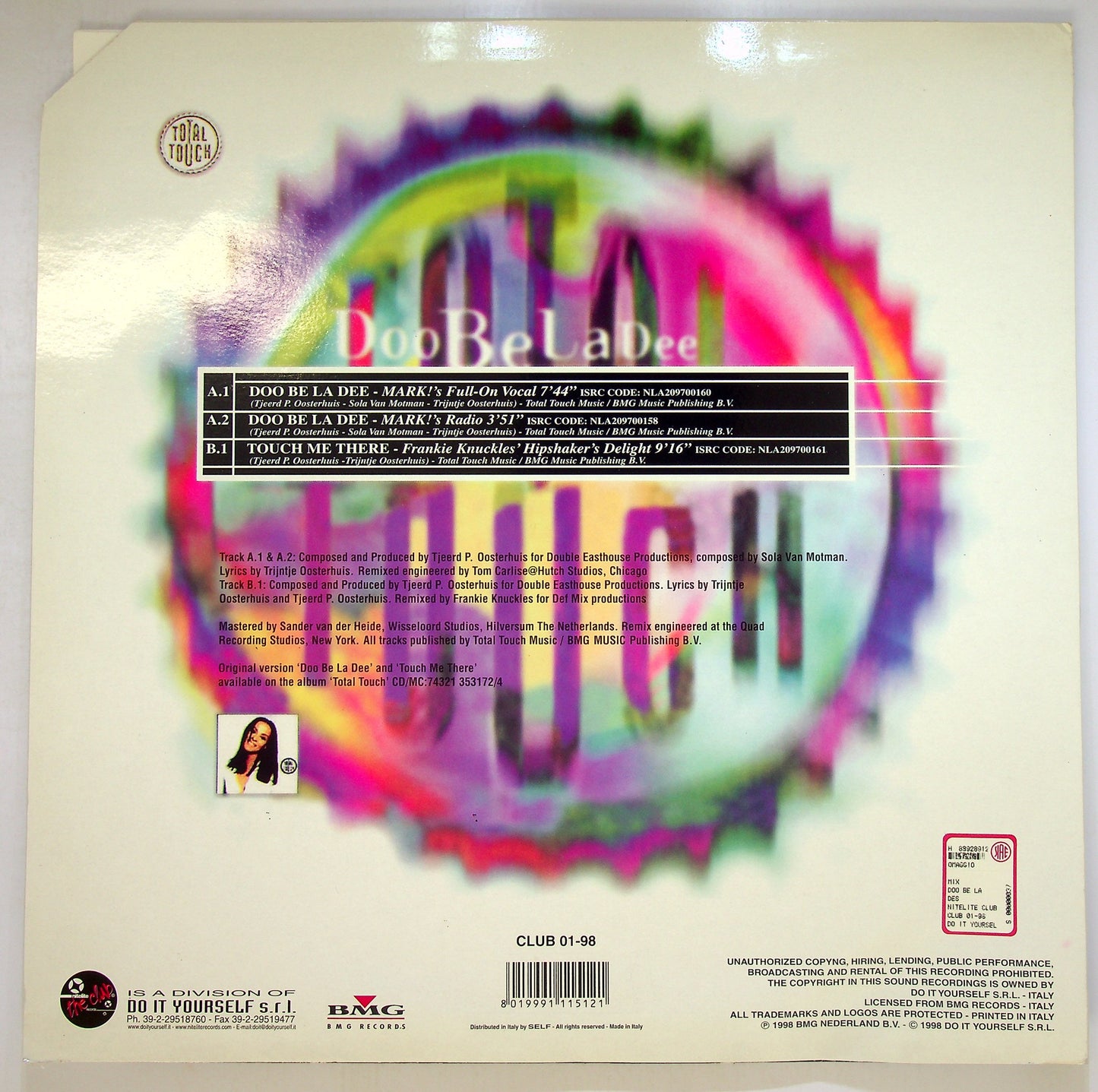 EBOND Total Touch - Doo Be La Dee Vinile V093030