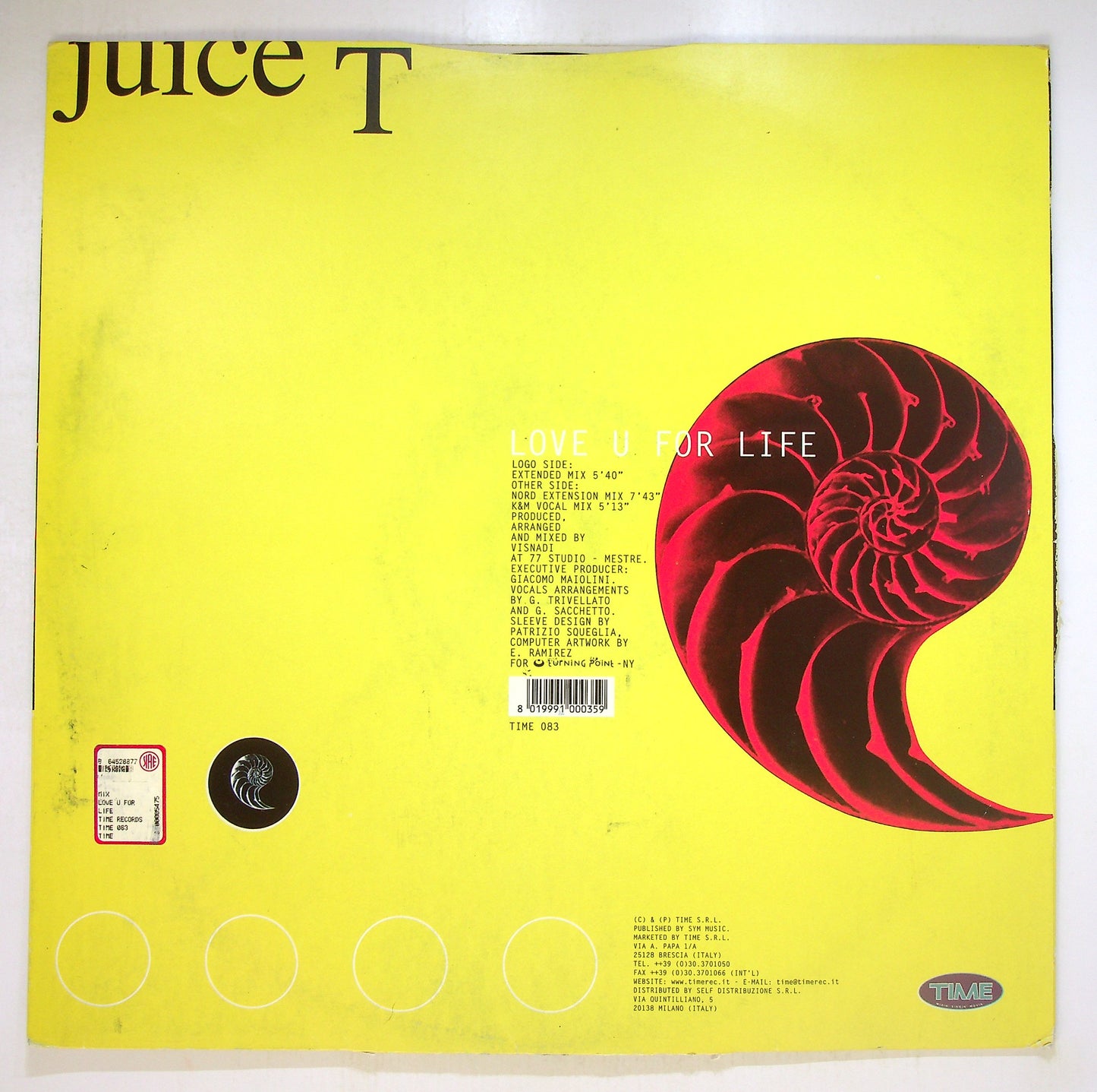 EBOND Juice T - Love U For Life Vinile V093031
