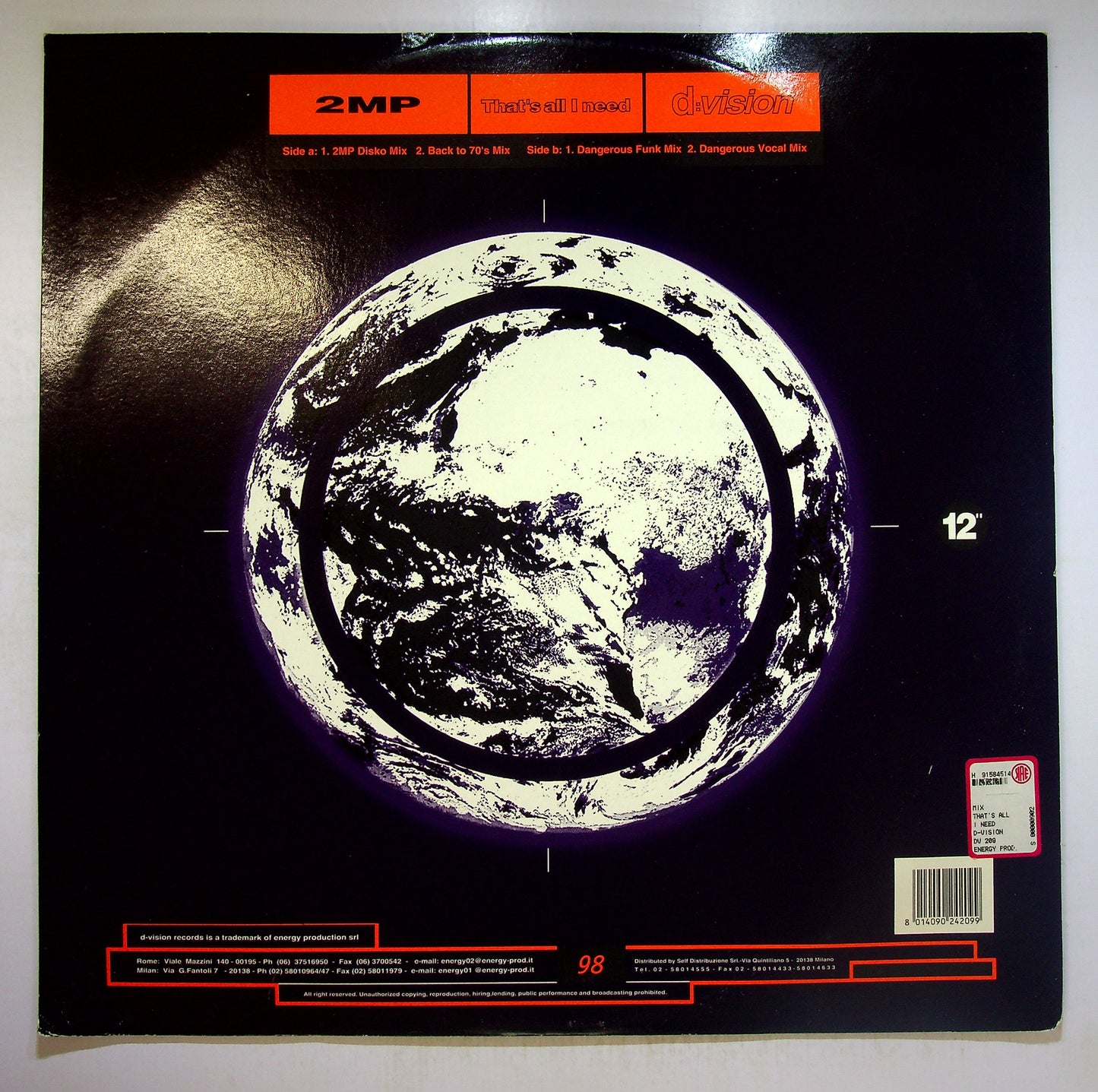 EBOND 2MP - That's All I Need Vinile V093055