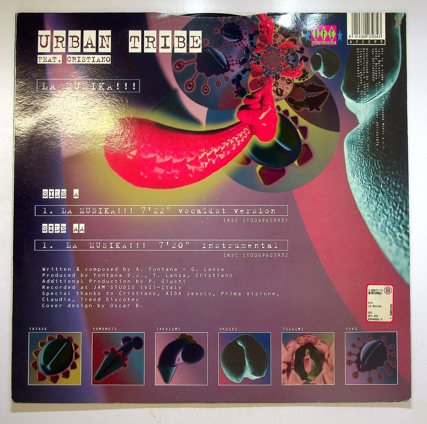 EBOND Urban Tribe Feat. Cristiano - La Musika!!! Vinile V093068