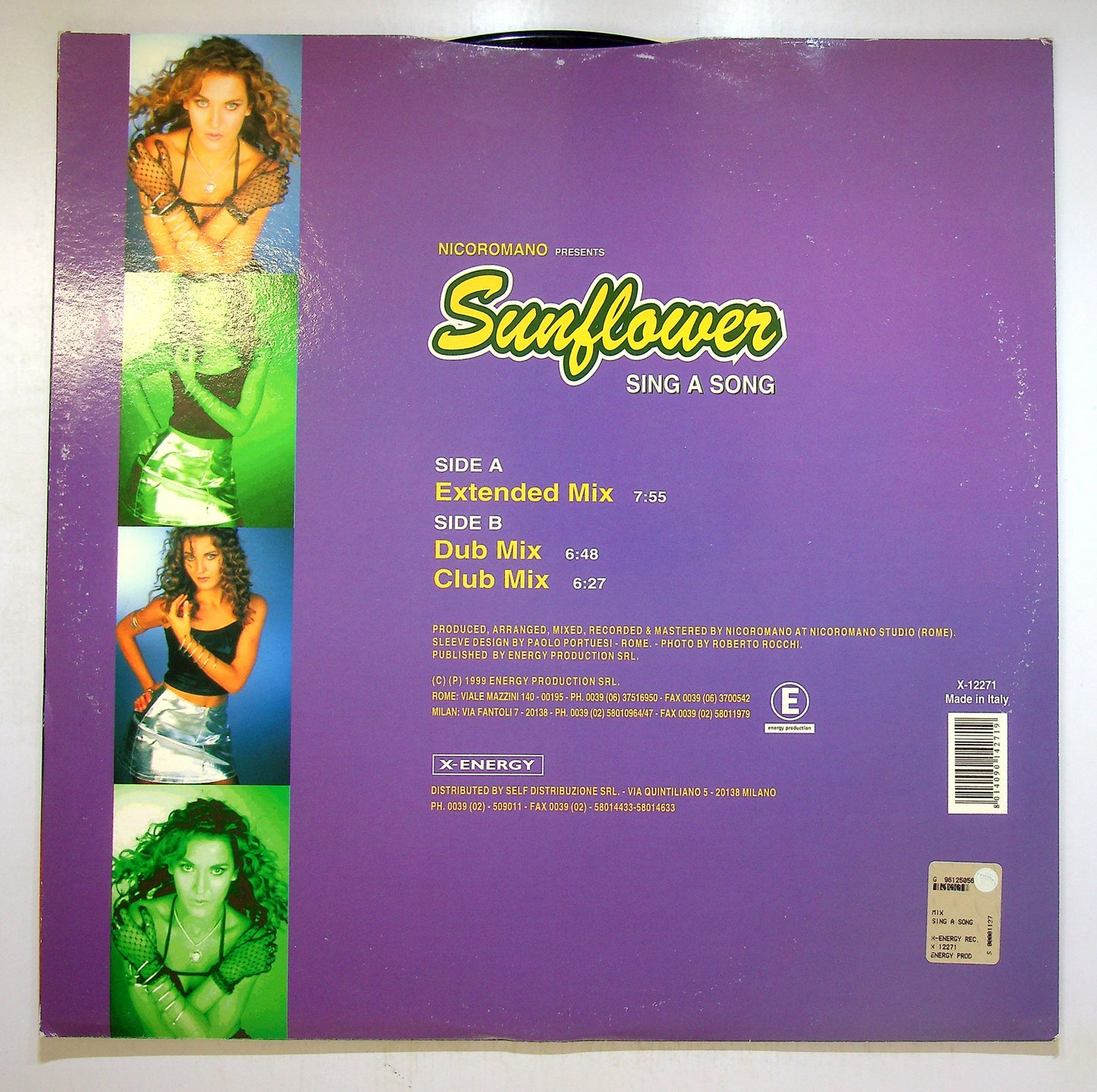 EBOND Nicoromano Pres. Sunflower (2) - Sing A Song Vinile V093069