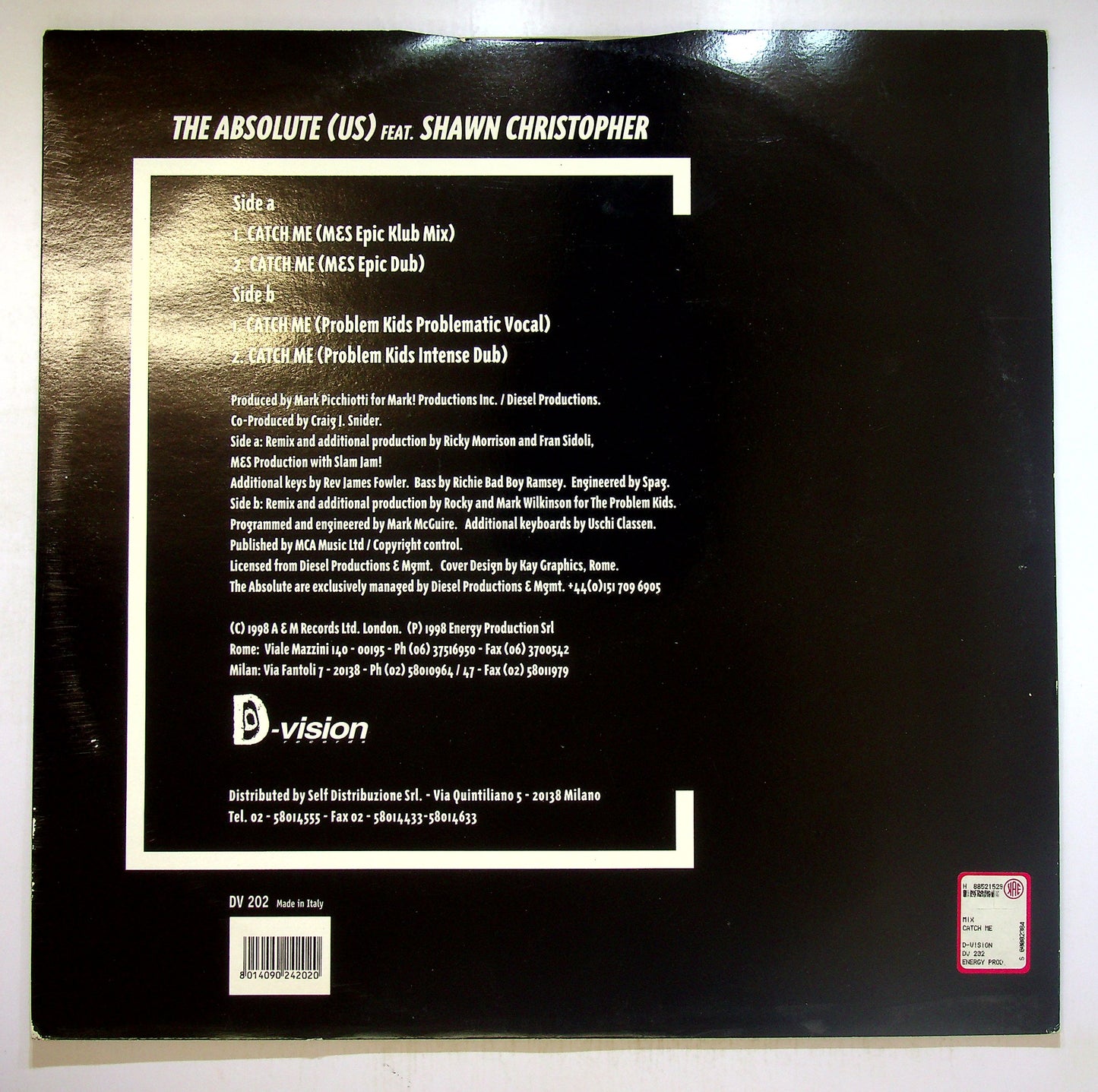 EBOND The Absolute - Catch Me Vinile V093072