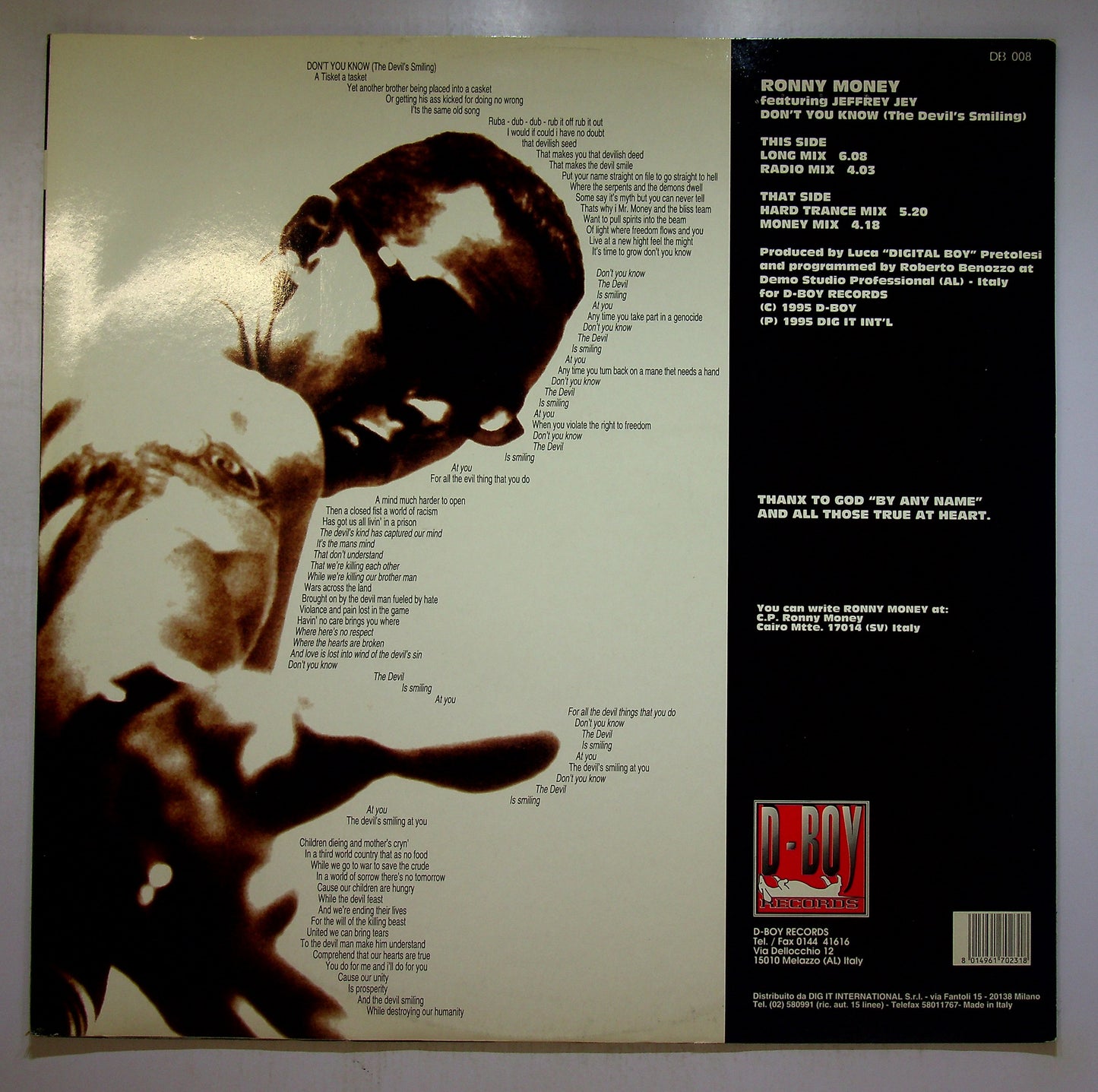 EBOND Ronny Money - Don't You Know (The Devil's Smiling) Vinile V093080