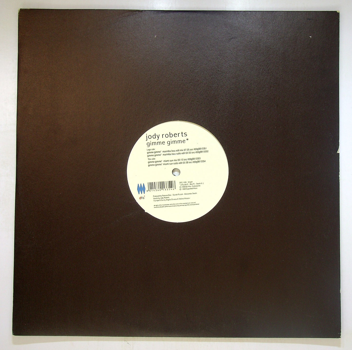 EBOND Jody Roberts - Gimme Gimme Vinile V093089