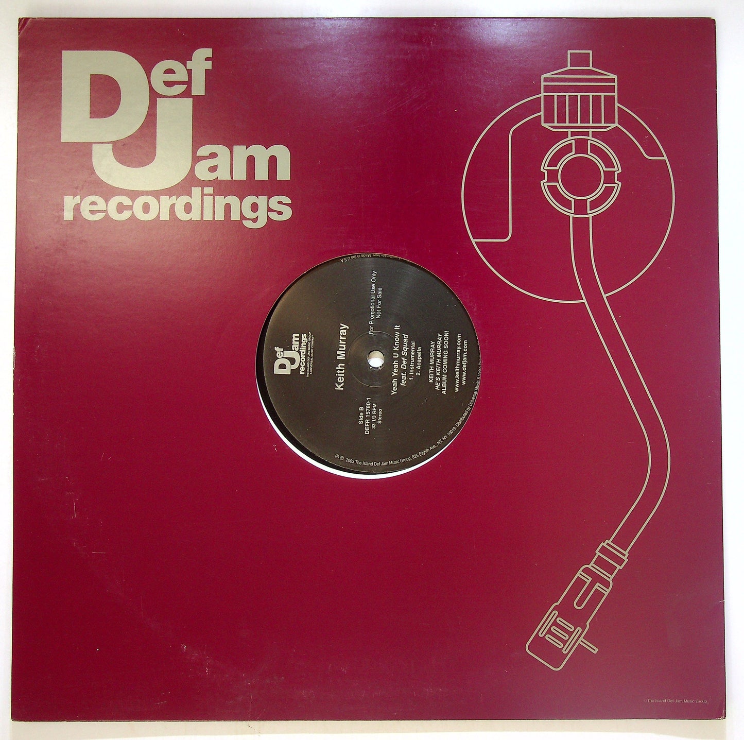 EBOND Keith Murray - Yeah Yeah U Know It Vinile V093114