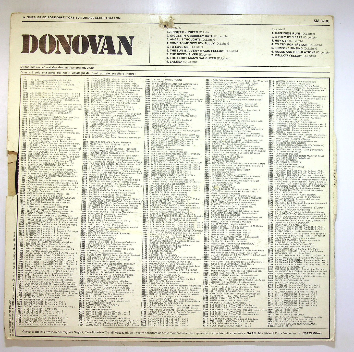 EBOND Donovan - Donovan Vinile V093155
