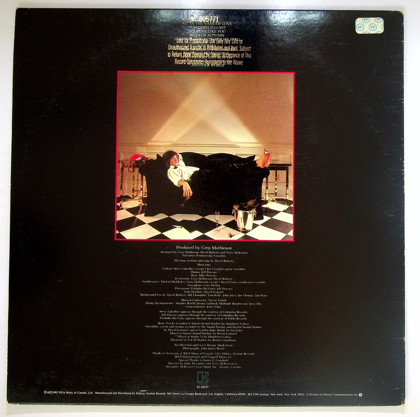 EBOND David Roberts - All Dressed Up (promo etichetta bianca) Vinile V094003