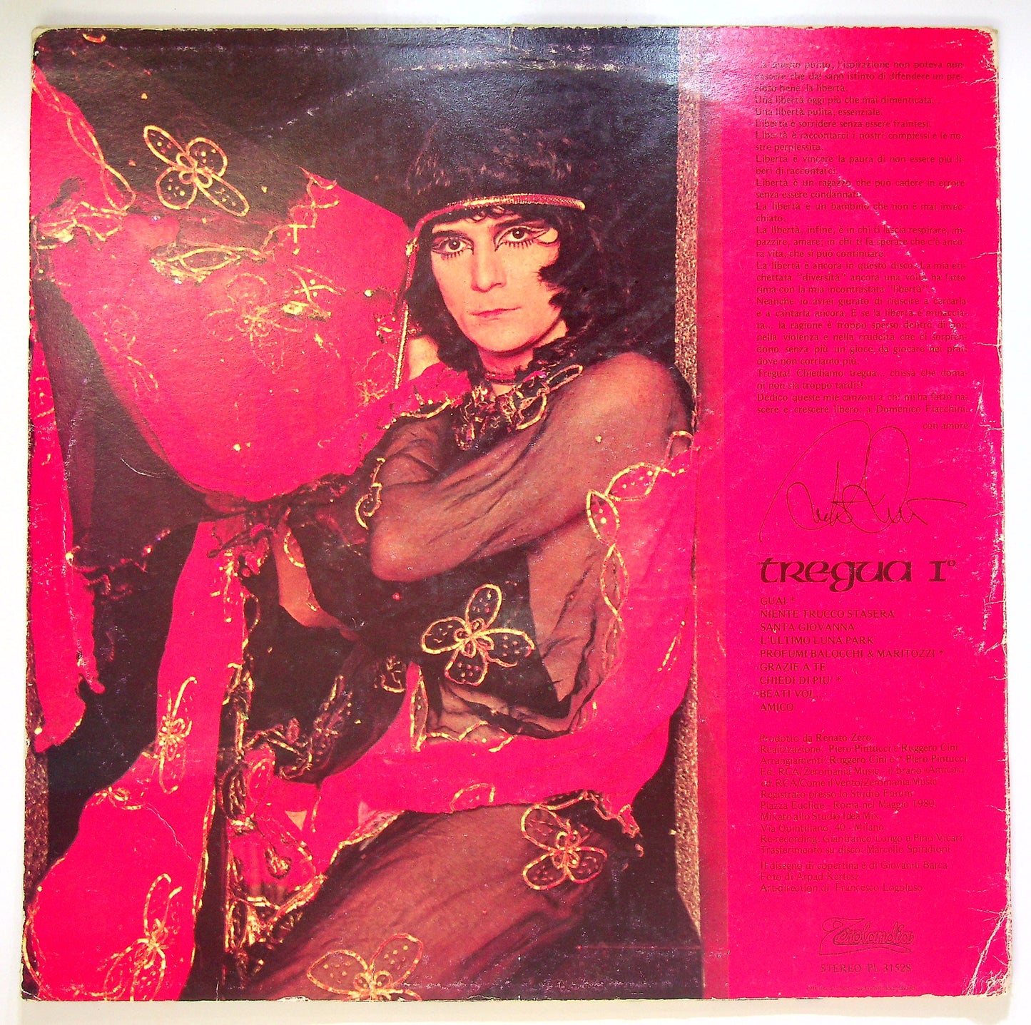 EBOND Renato Zero - Tregua I° Vinile V094016