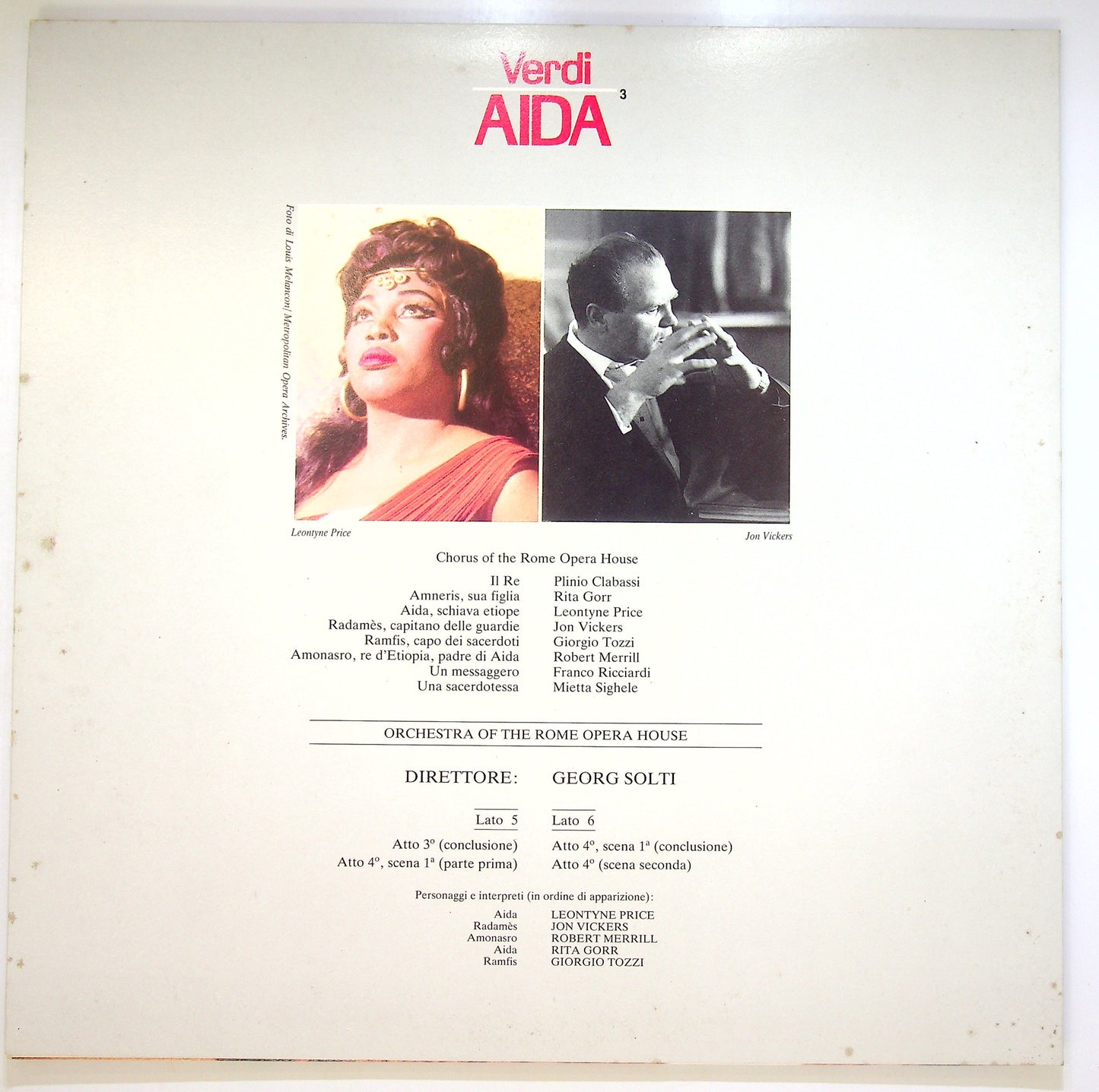 EBOND Verdi - Aida - 3 Vinile V094031
