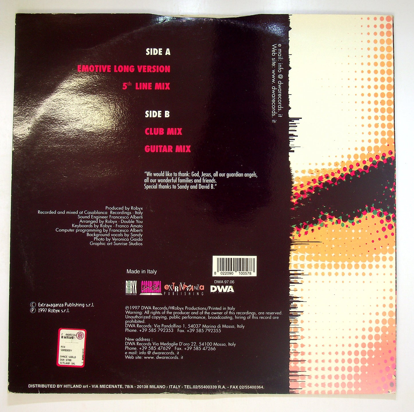 EBOND Double You - Somebody Vinile V094080