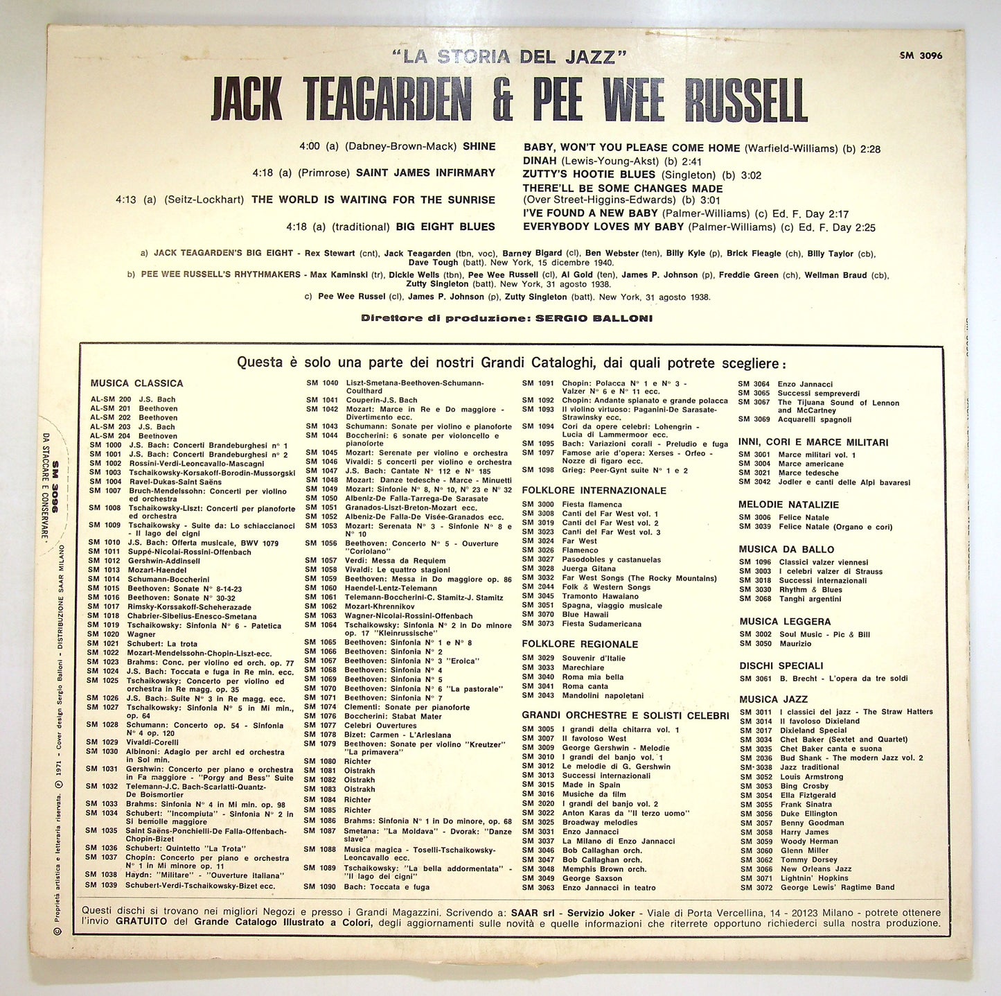 EBOND Jack Teagarden, Pee Wee Russell Vinile V094119
