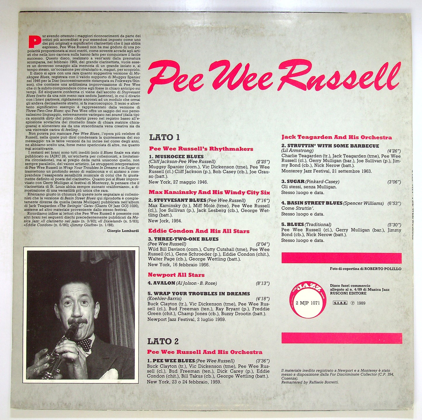 EBOND Pee Wee Russell - Pee Wee Russell Vinile V094136