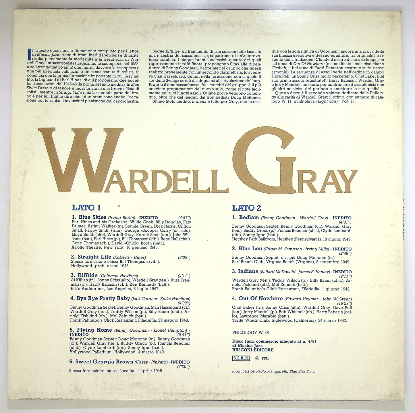 EBOND Wardell Gray - Wardell Gray Vinile V094137