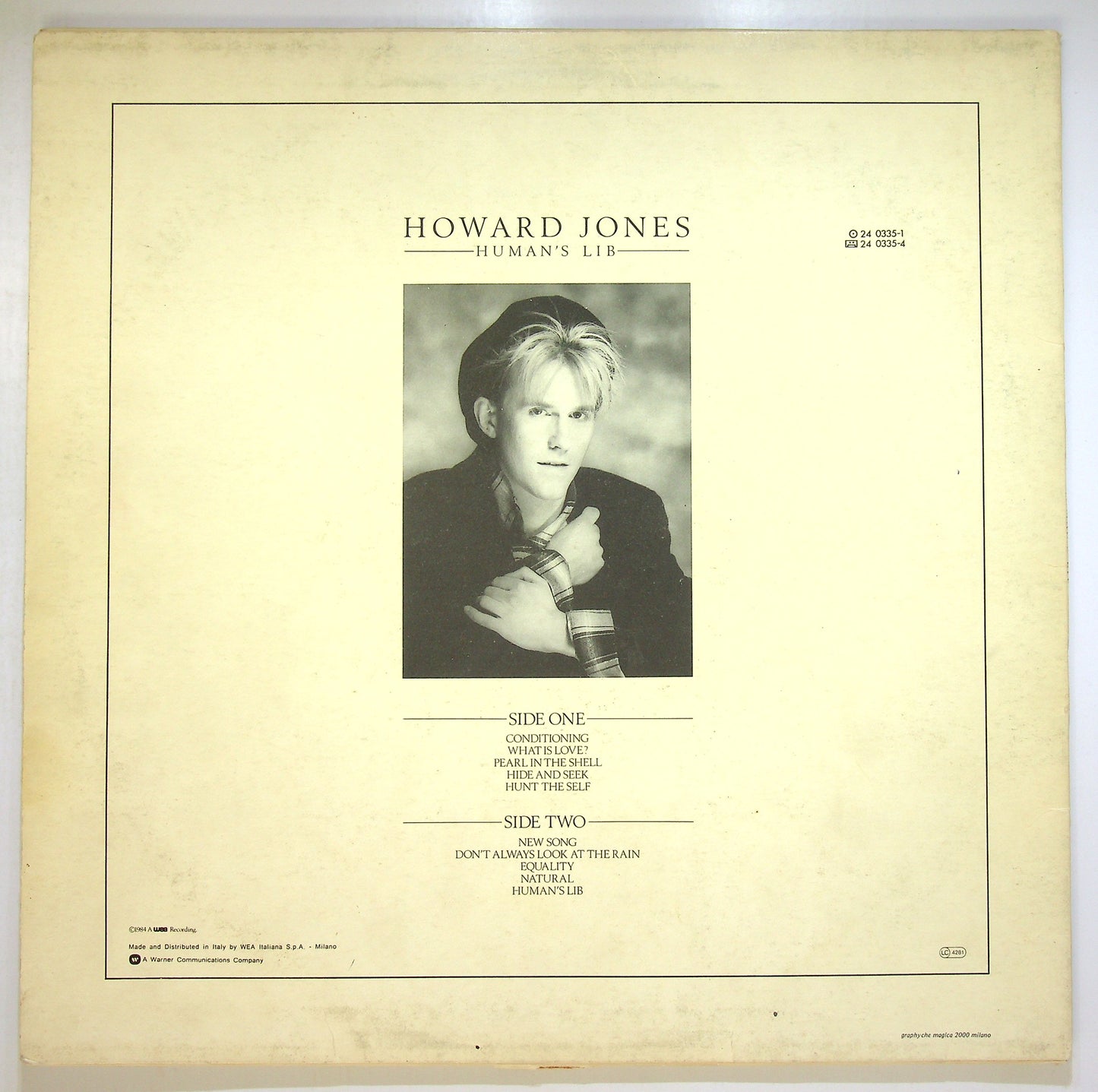EBOND Howard Jones - Human's Lib Vinile V095000