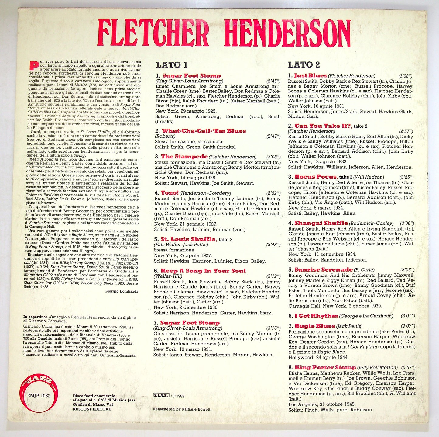 EBOND Fletcher Henderson - Fletcher Henderson Vinile V095006
