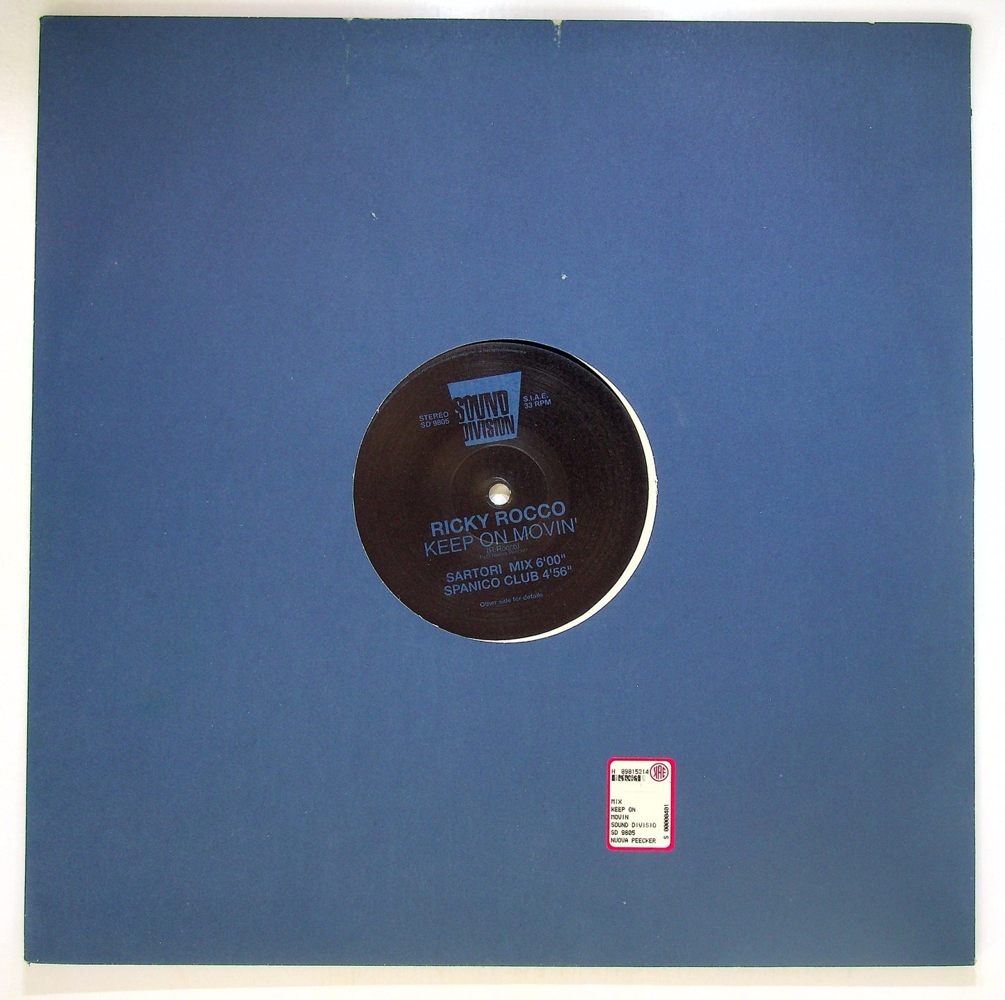 EBOND Ricky Rocco - Keep On Movin' Vinile V095017