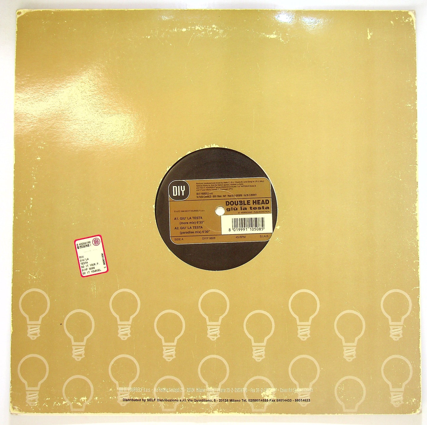 EBOND Double Head - Giu La Testa / Tell Me On Vinile V095021