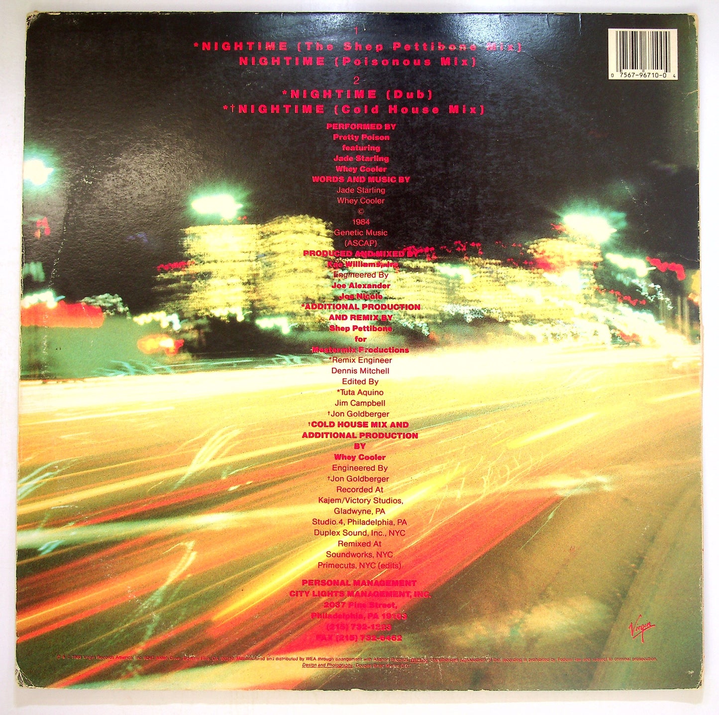 EBOND Pretty Poison - Nightime Vinile V096026