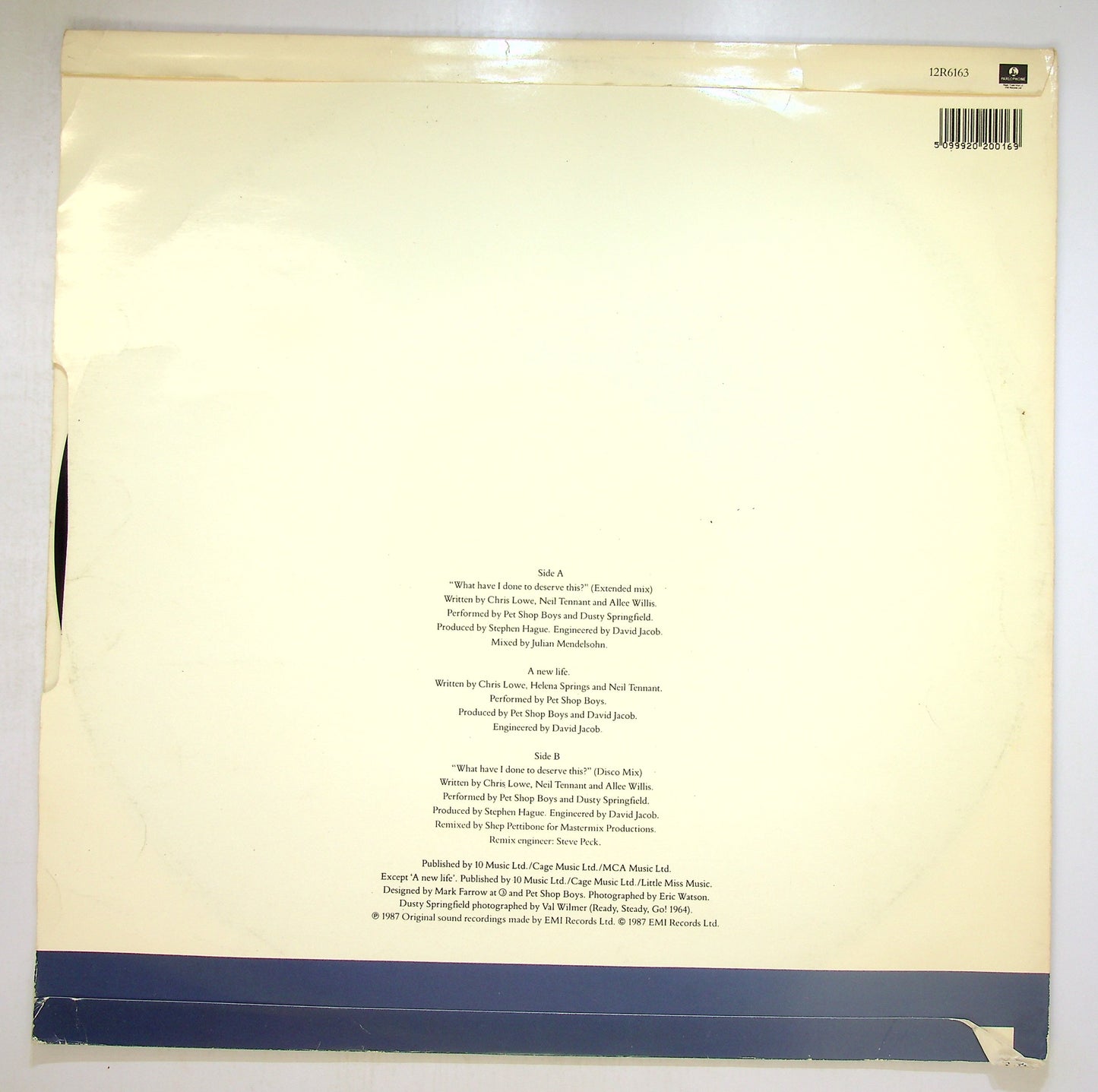 EBOND Pet Shop Boys - What Have I Done To Deserve This? Vinile V096048
