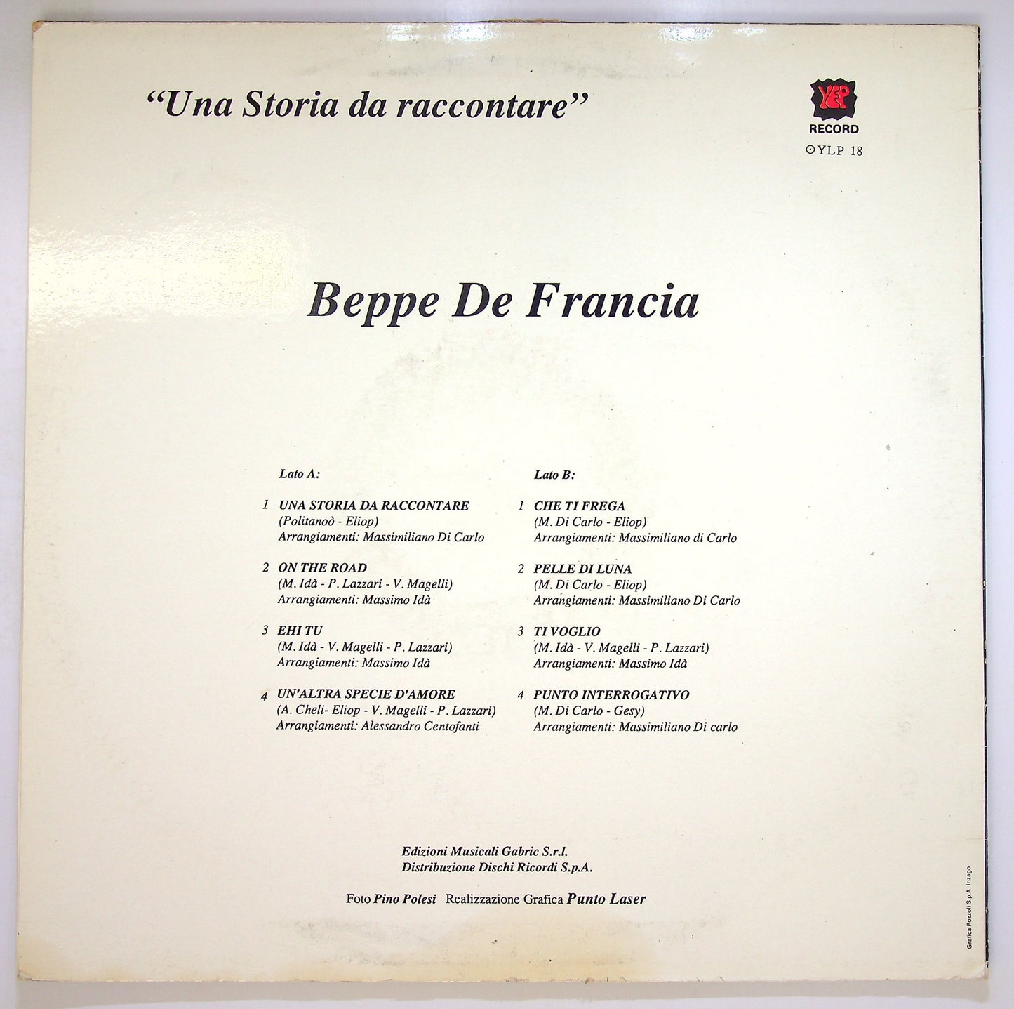 EBOND Beppe De Francia - Una Storia Da Raccontare Vinile V096105
