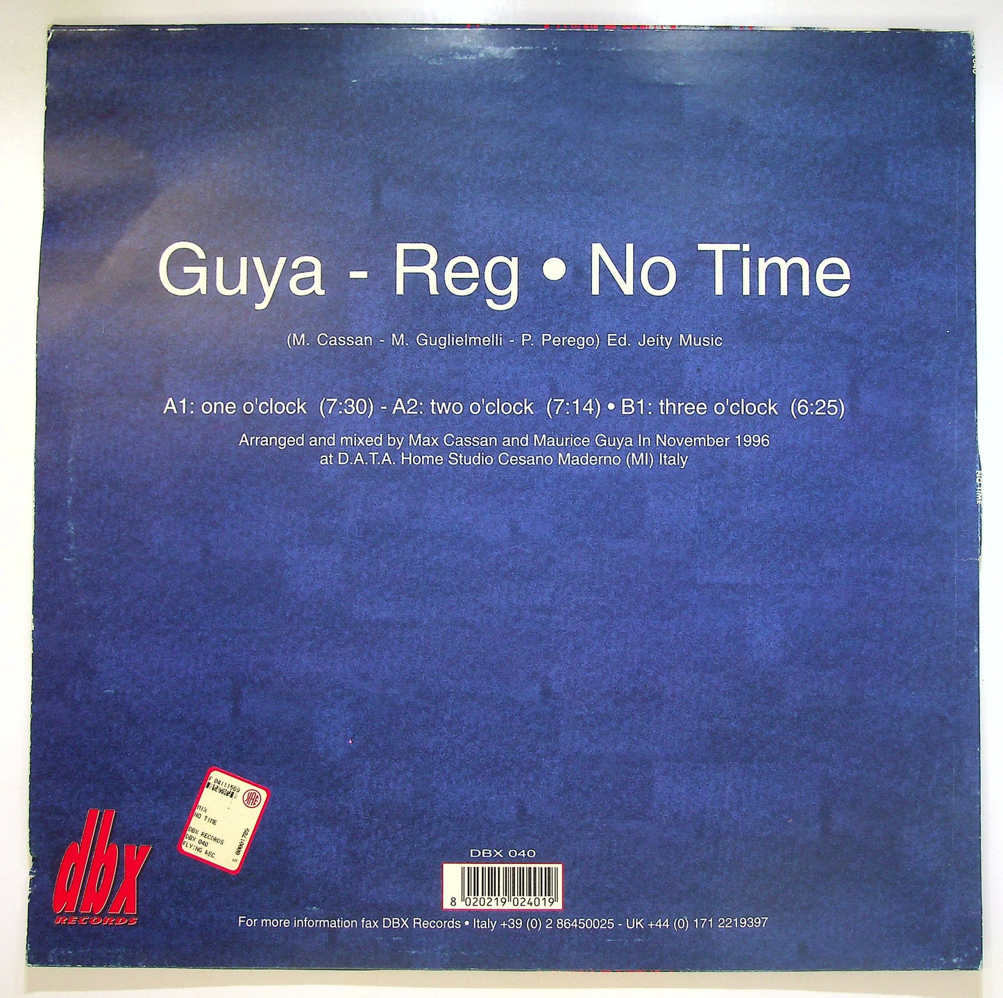 EBOND Guya Reg - No Time Vinile V096142