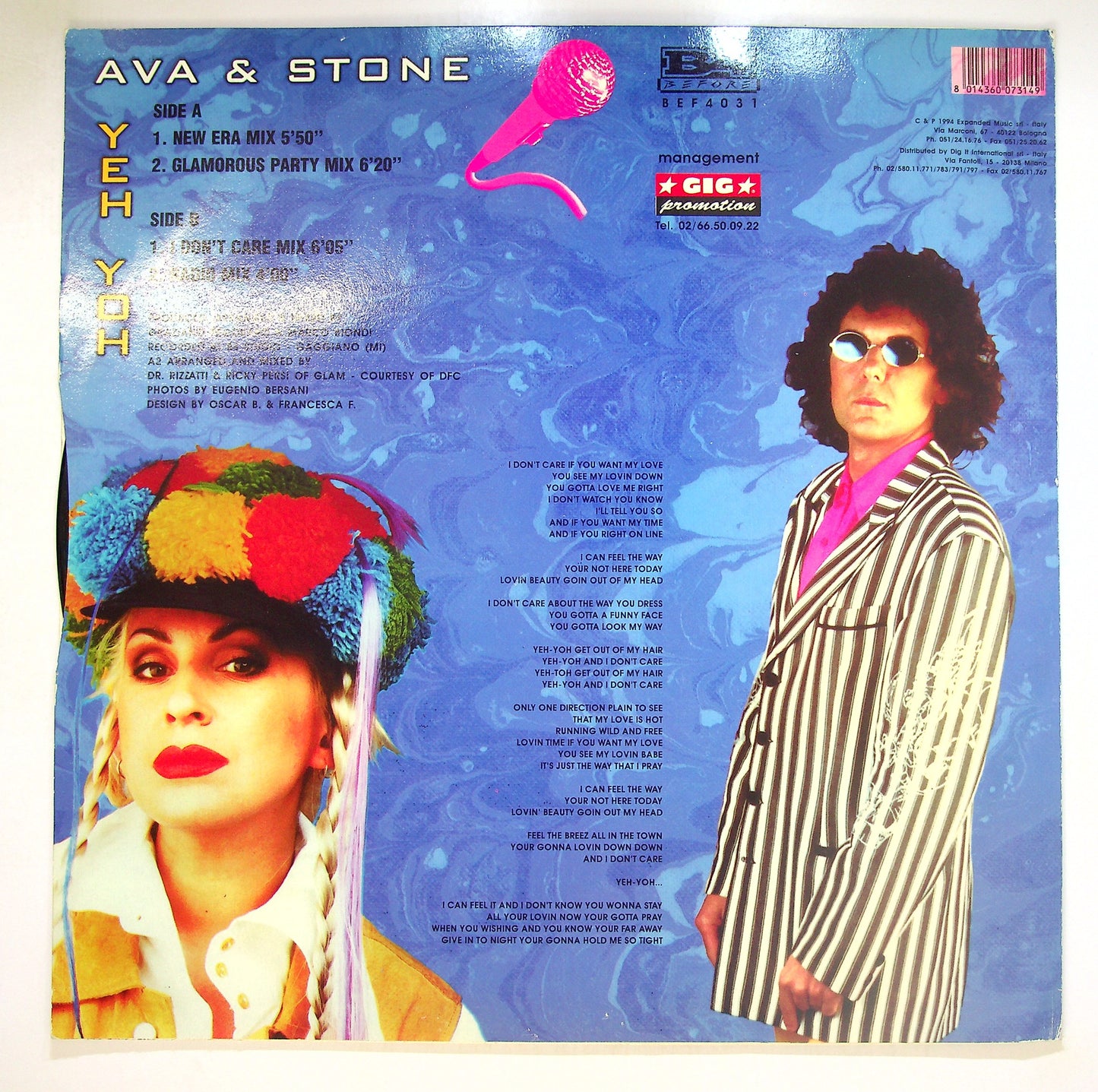 EBOND Ava & Stone - Yeh Yoh Vinile V097021