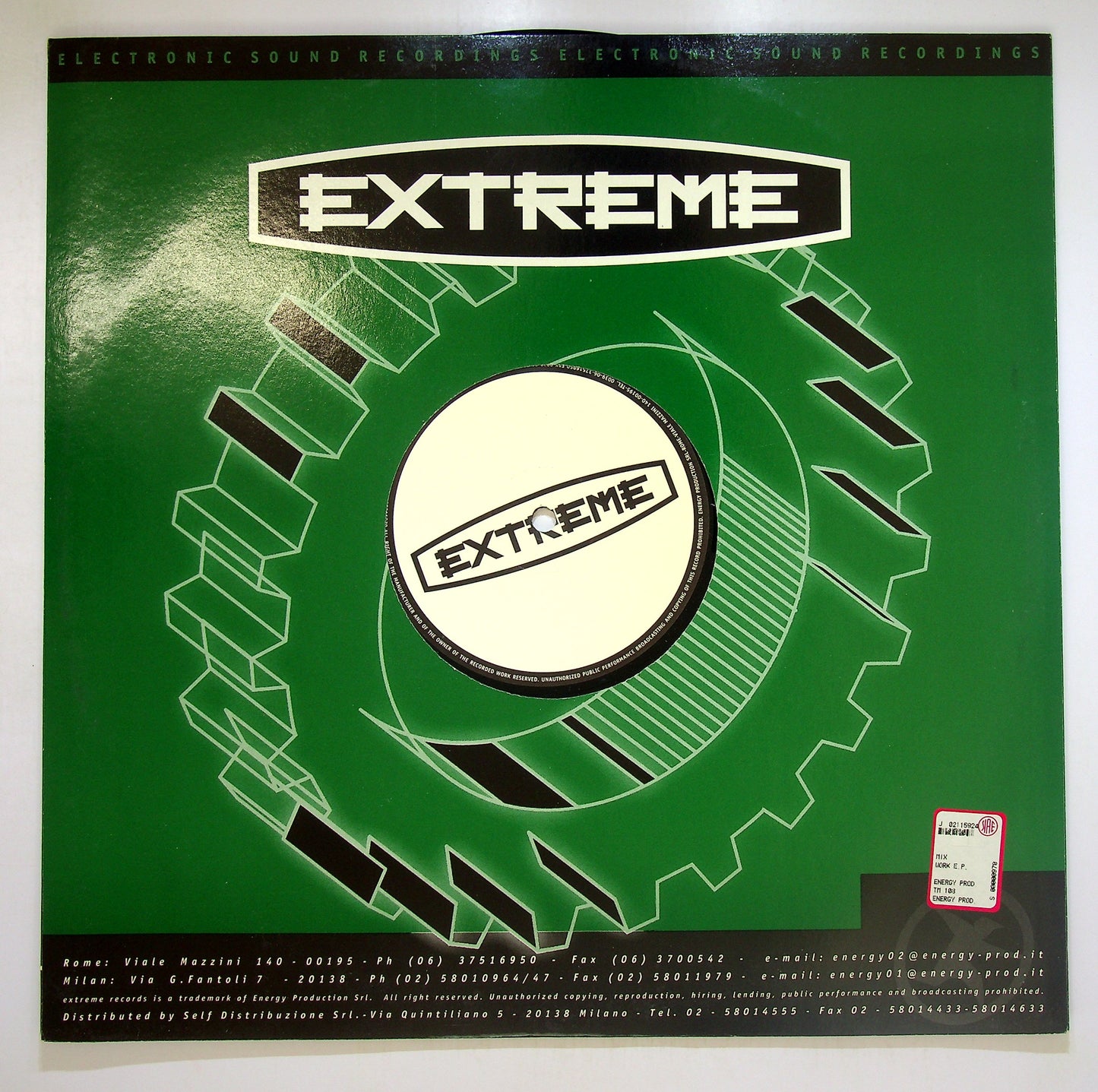 EBOND D.J. N.U.K.K. - Work E.P. Vinile V097025