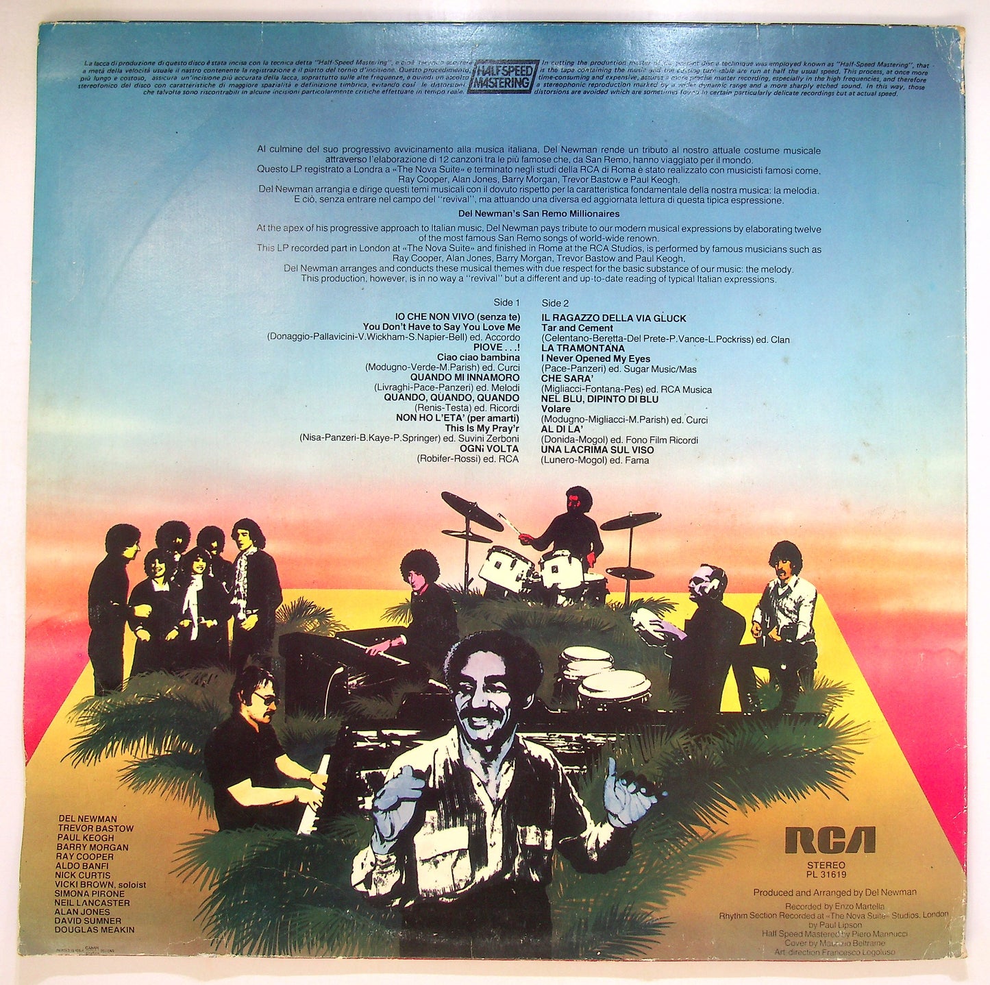 EBOND Del Newman - Del Newman's Sanremo Millionaires Vinile V097069