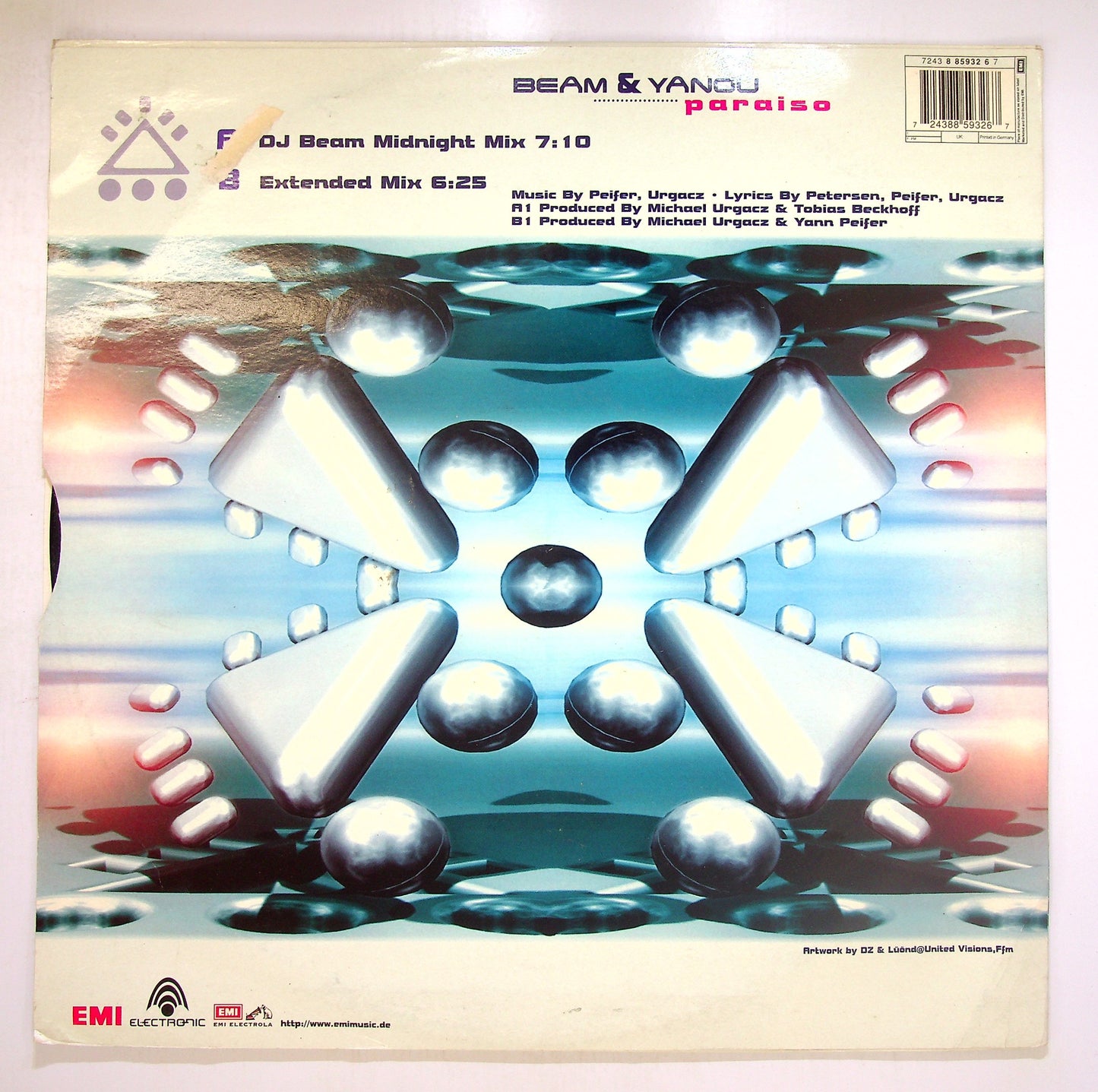 EBOND Beam & Yanou - Paraiso Vinile V097136