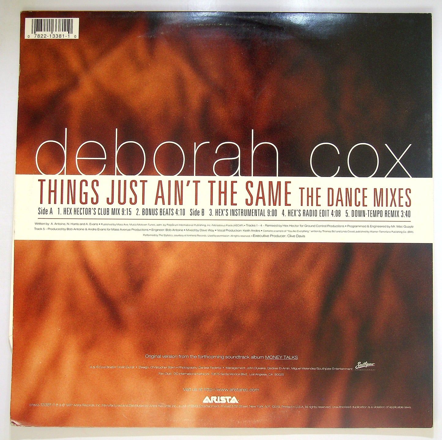 EBOND Deborah Cox - Things Just Ain't The Same (The Dance Mixes) Vinile V097139
