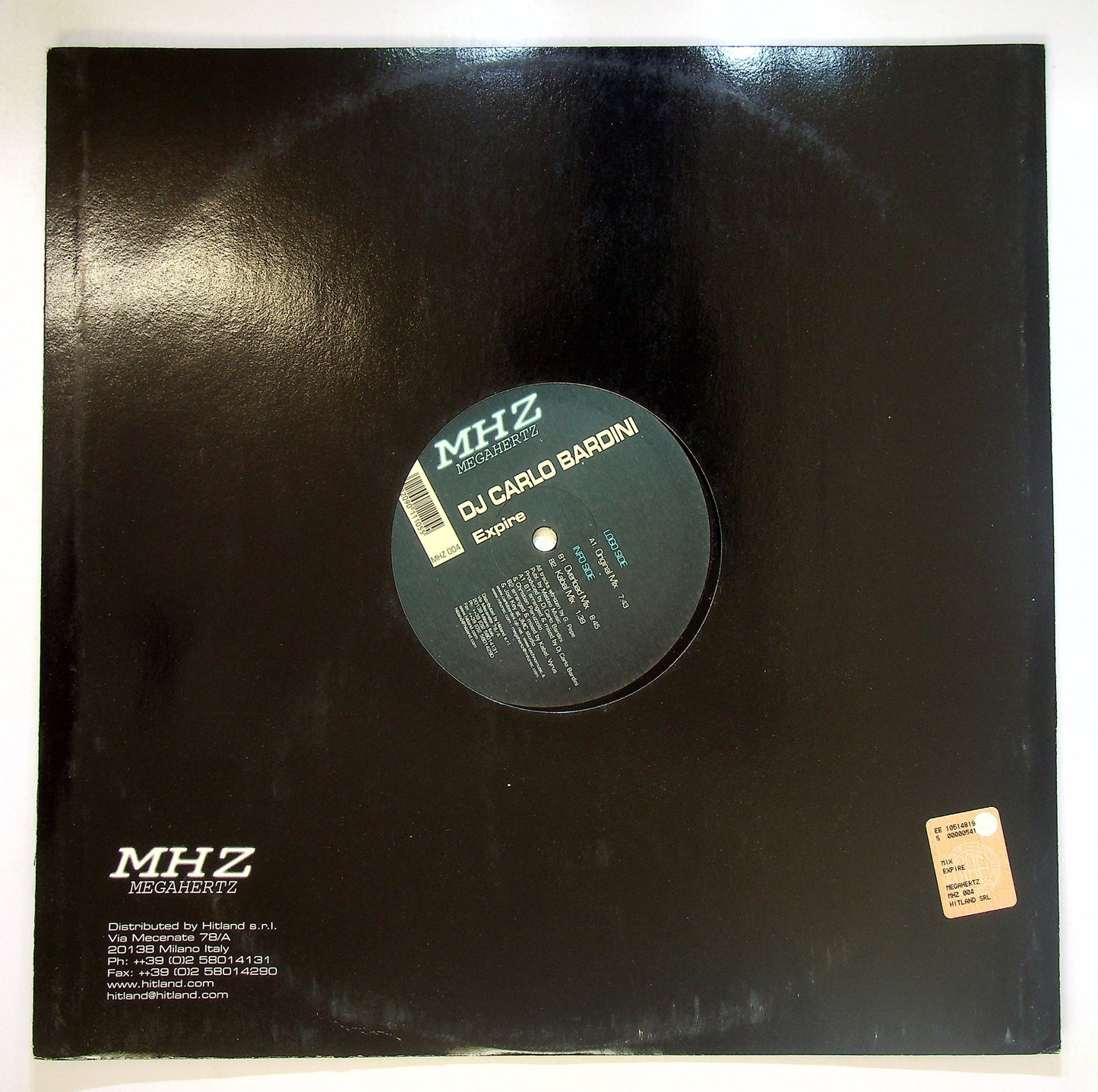 EBOND DJ Carlo Bardini - Expire Vinile V098025