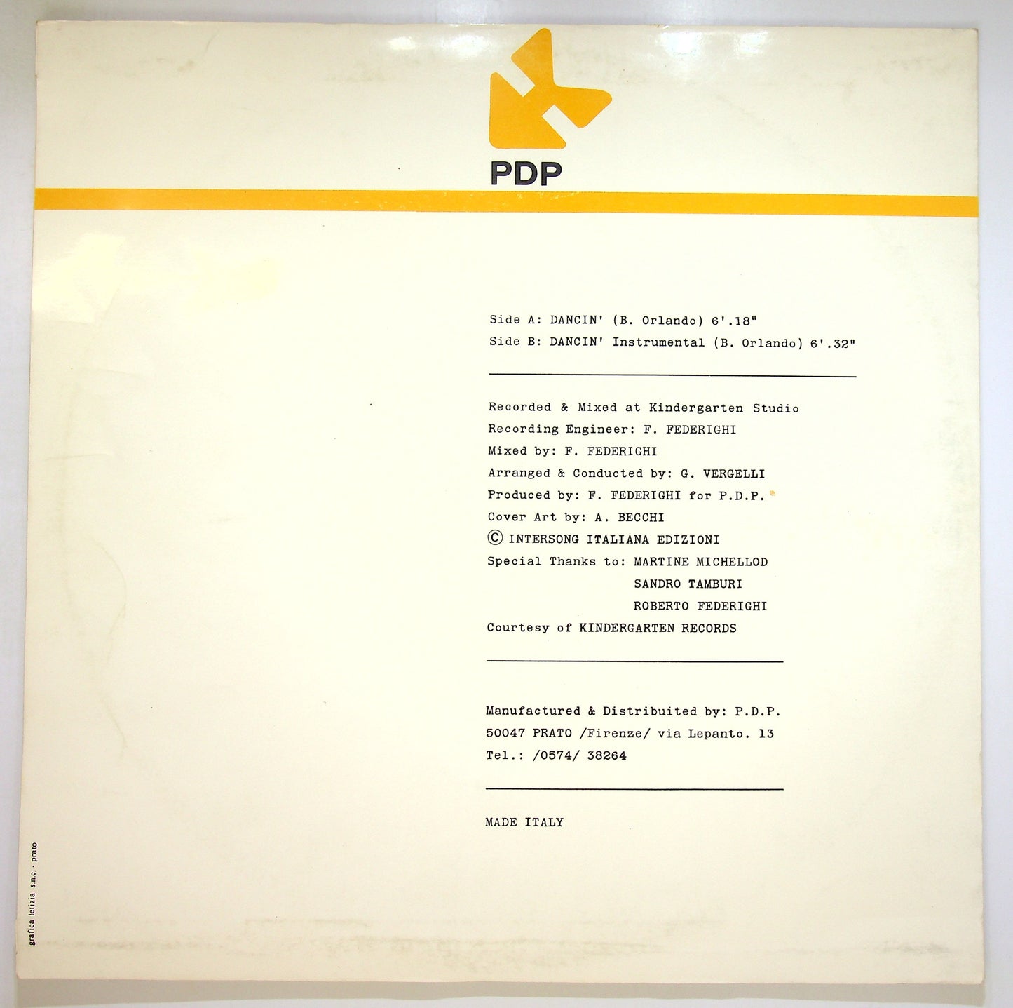 EBOND Dosio - Dancin' Vinile V098031