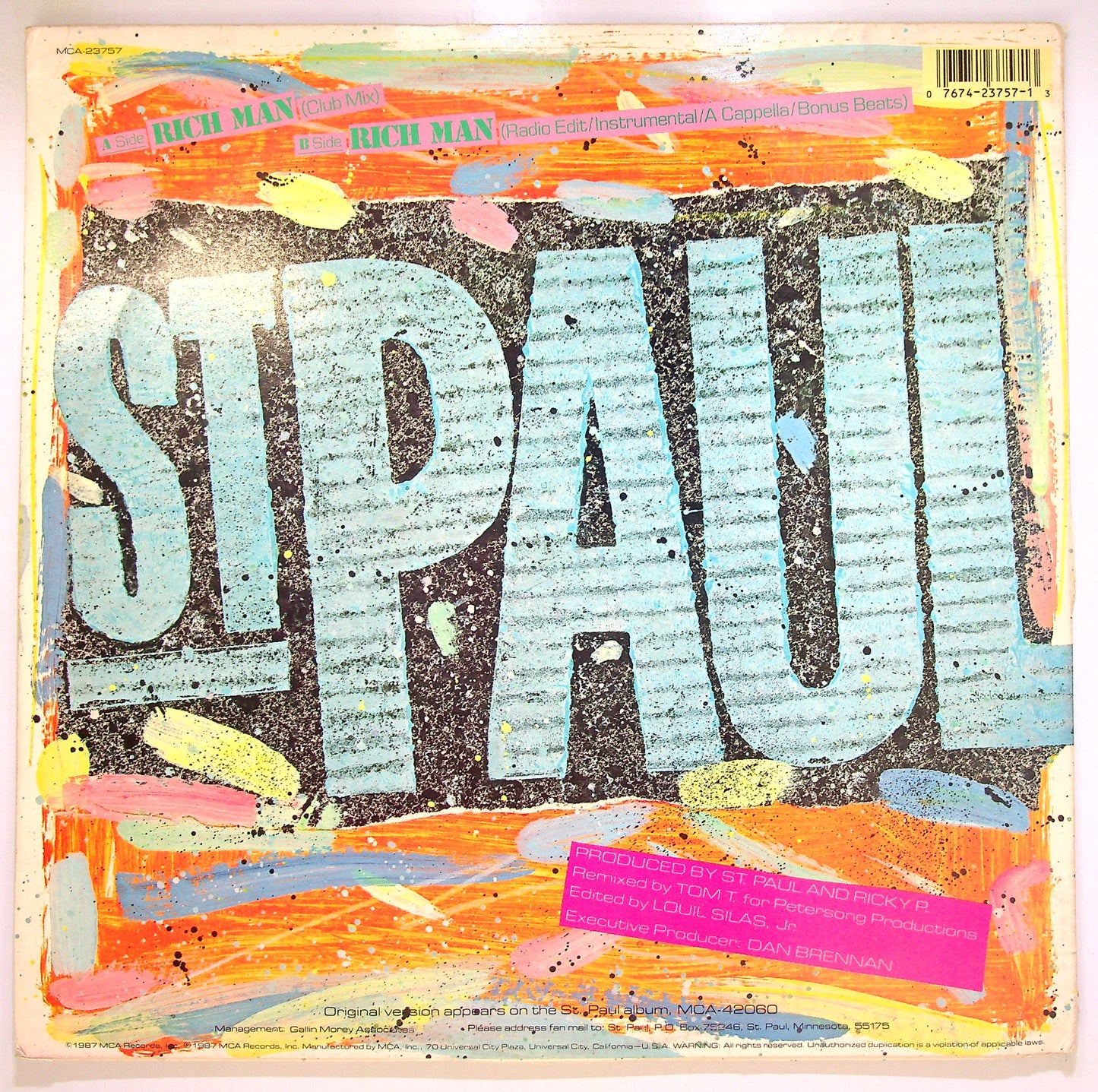 EBOND St. Paul - Rich Man (Extended Version) Vinile V098037