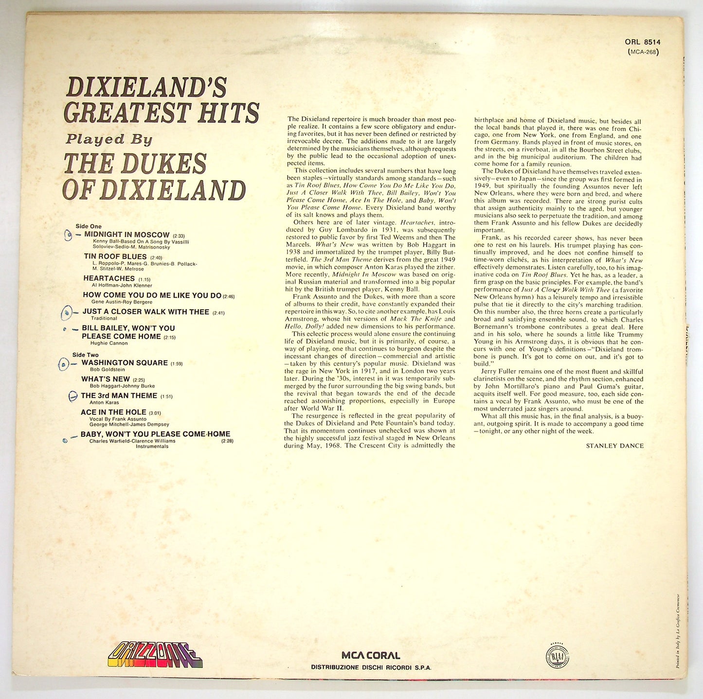 EBOND The Dukes Of Dixieland - Dixieland's Greatest Hits Vinile V098072