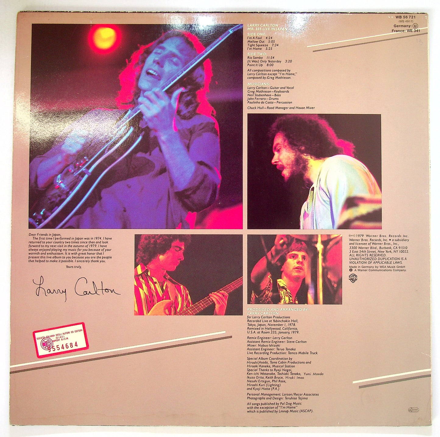 EBOND Larry Carlton - Mr. 335 - Live In Japan Vinile V098074
