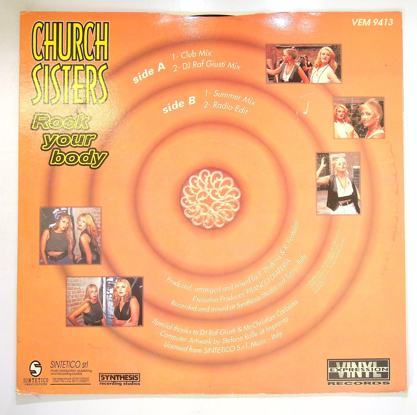 EBOND Church Sisters - Rock Your Body Vinile V098086