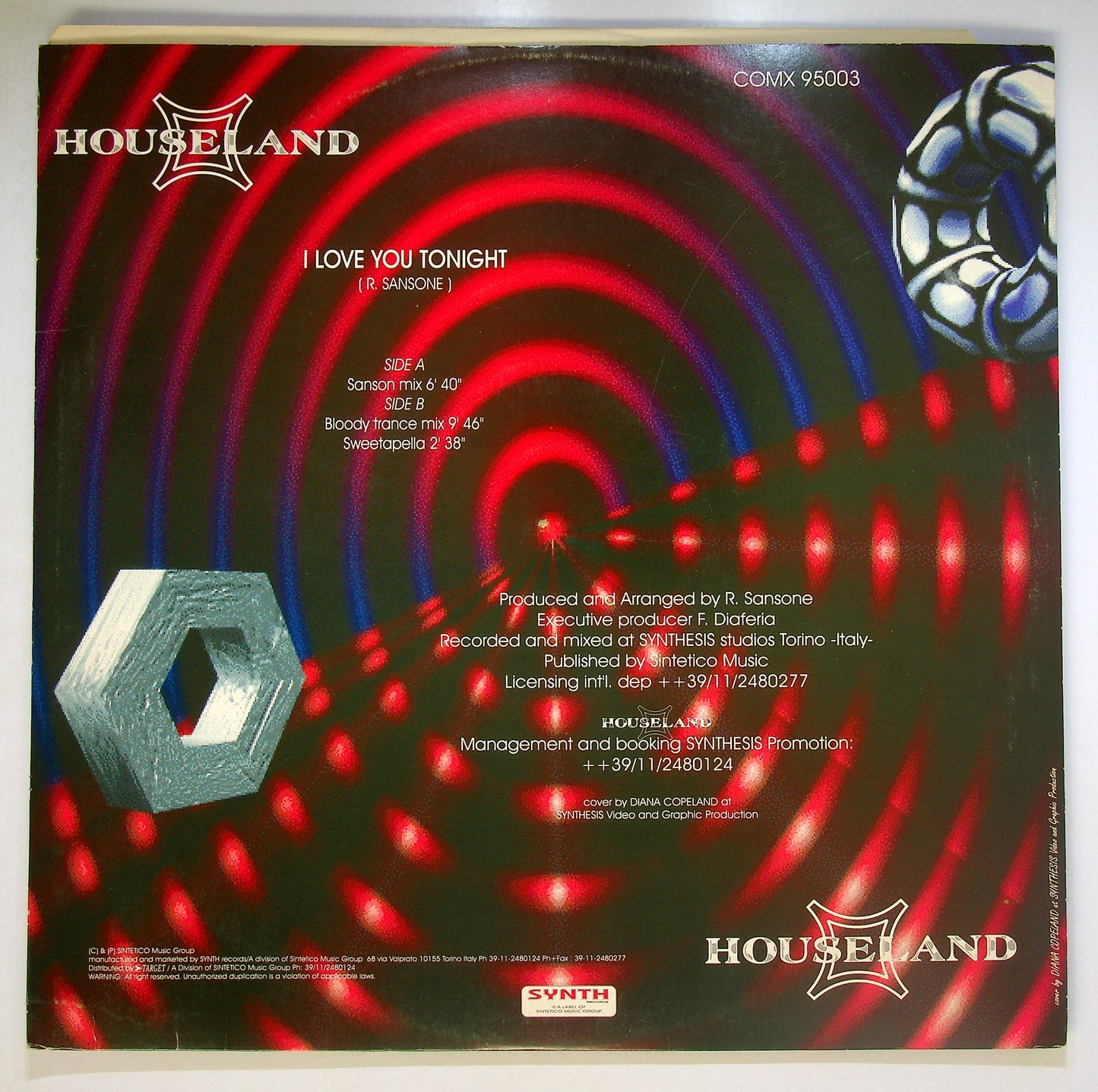 EBOND Houseland - I Love You Tonight Vinile V098087