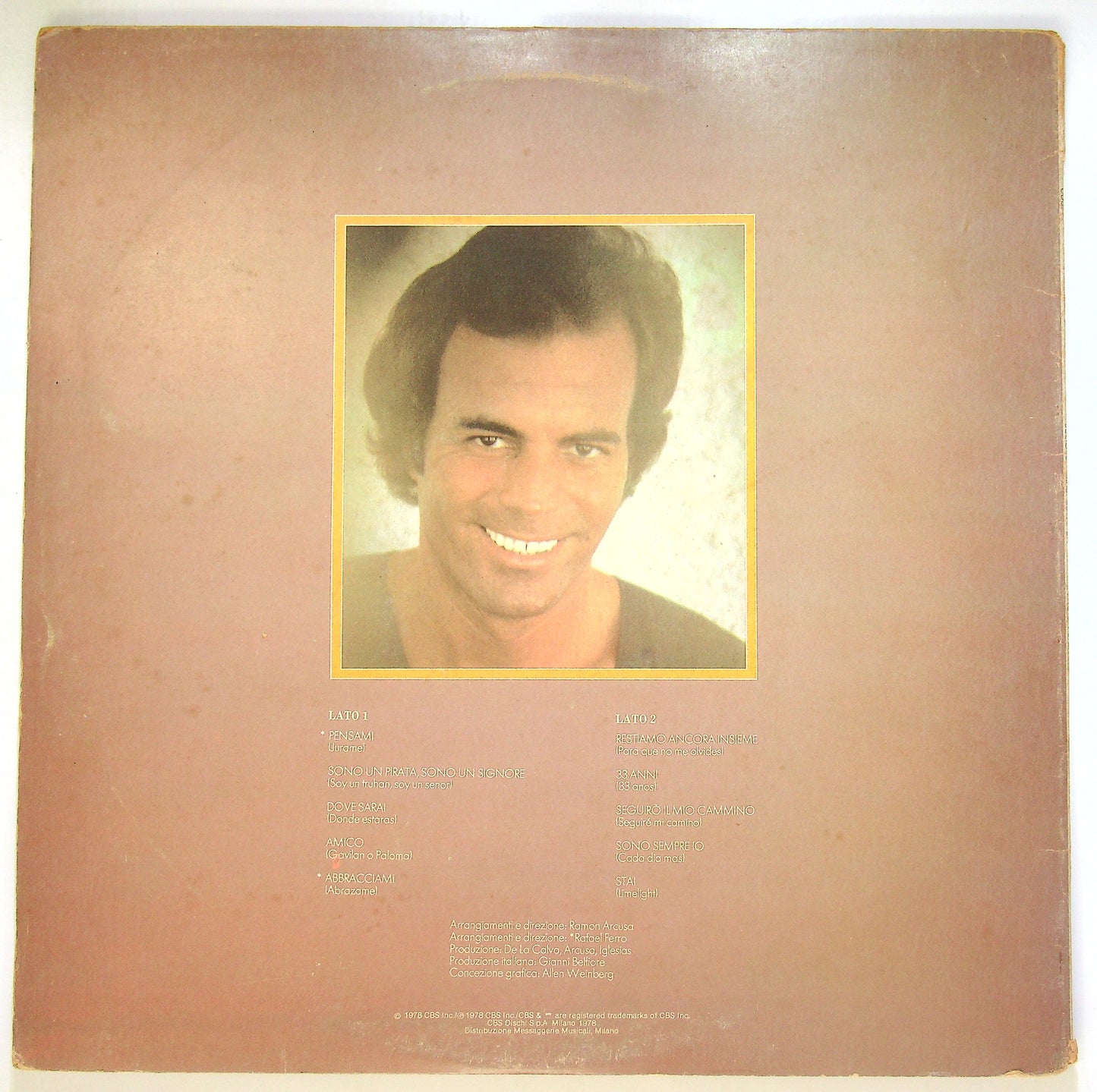 EBOND Julio Iglesias - Sono Un Pirata, Sono Un Signore Vinile V098121