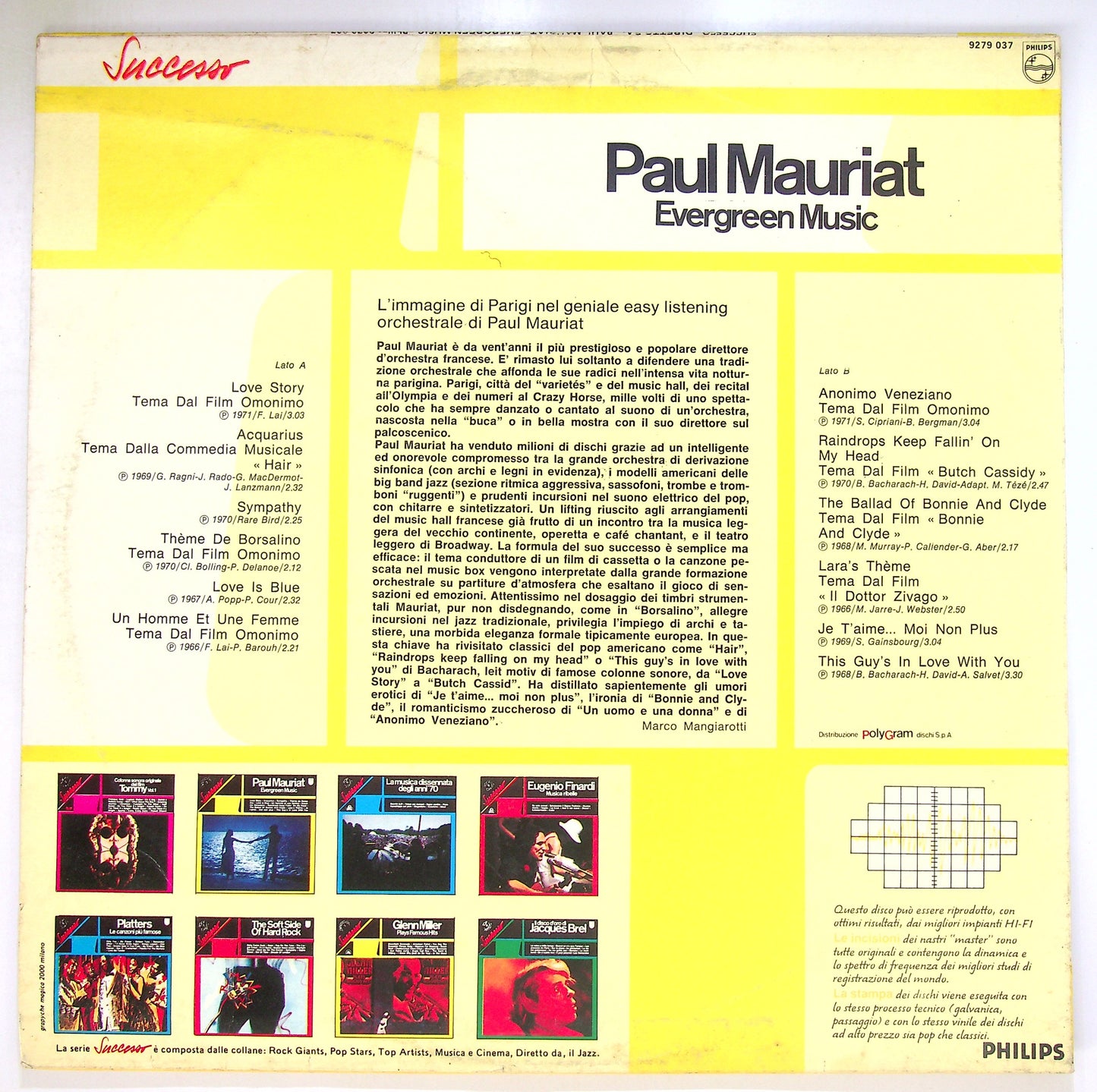 EBOND Paul Mauriat - Evergreen Music Vinile V098127