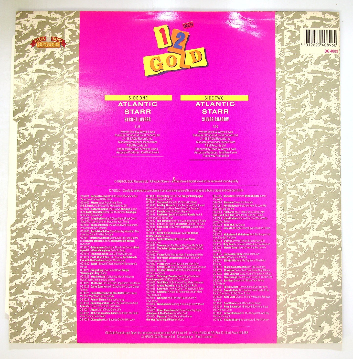 EBOND Atlantic Starr - Secret Lovers / Silver Shadow Vinile V099009