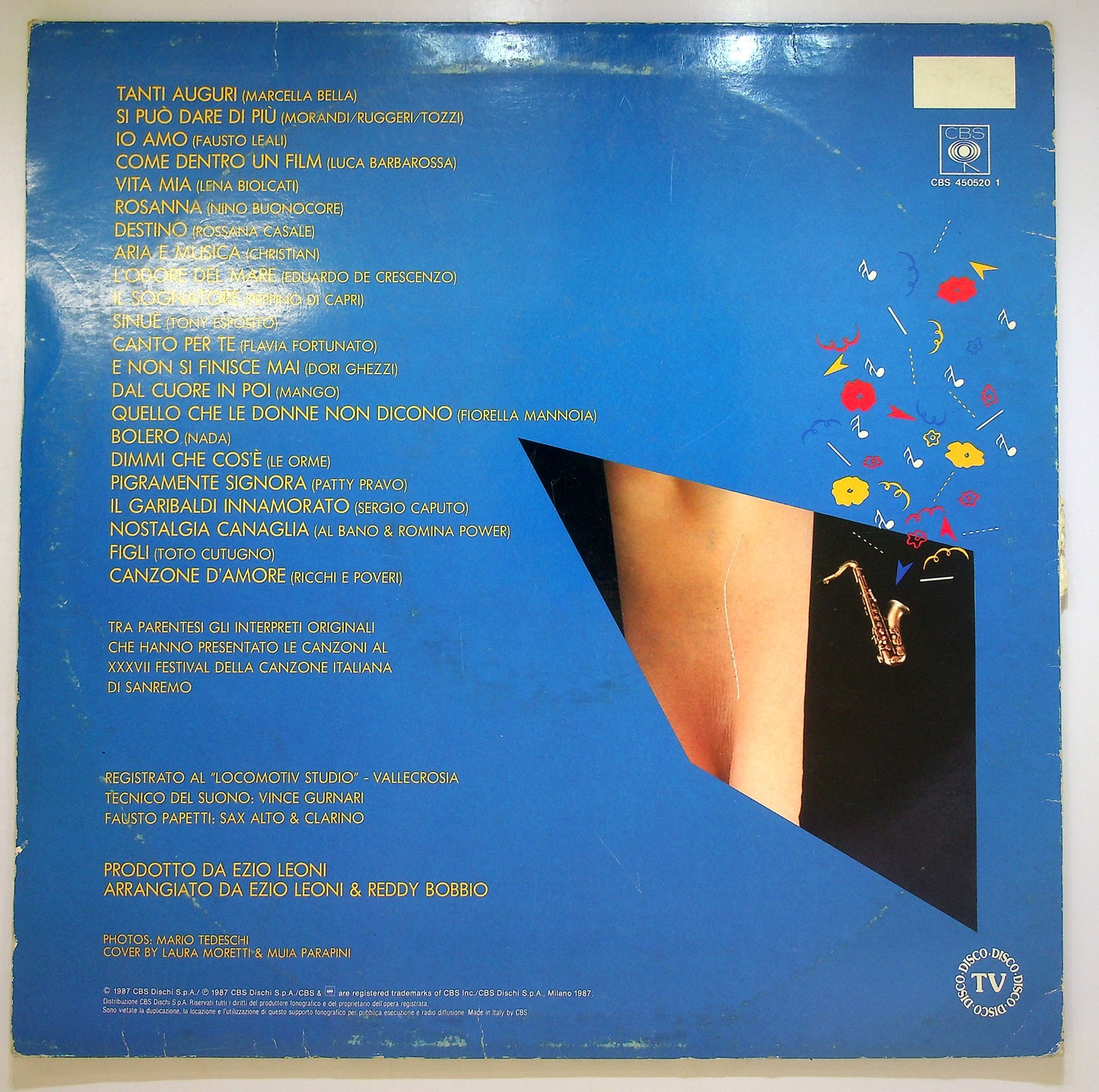 EBOND Fausto Papetti - Saxremo 87 (Il Meglio Del Sanremo 87) Vinile V099052