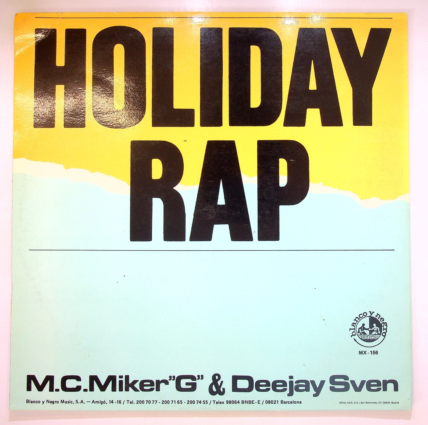 EBOND M.C. Miker 'G' & Deejay Sven - Holiday Rap Vinile V099092