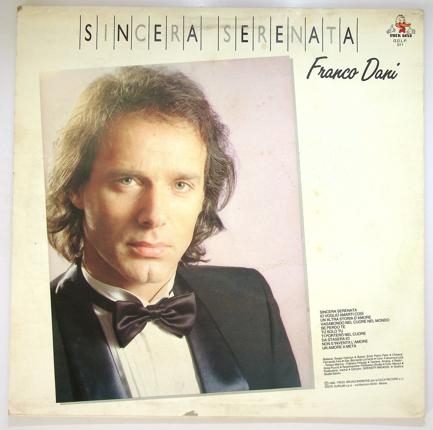 EBOND Franco Dani - Sincera Serenata Vinile V099135