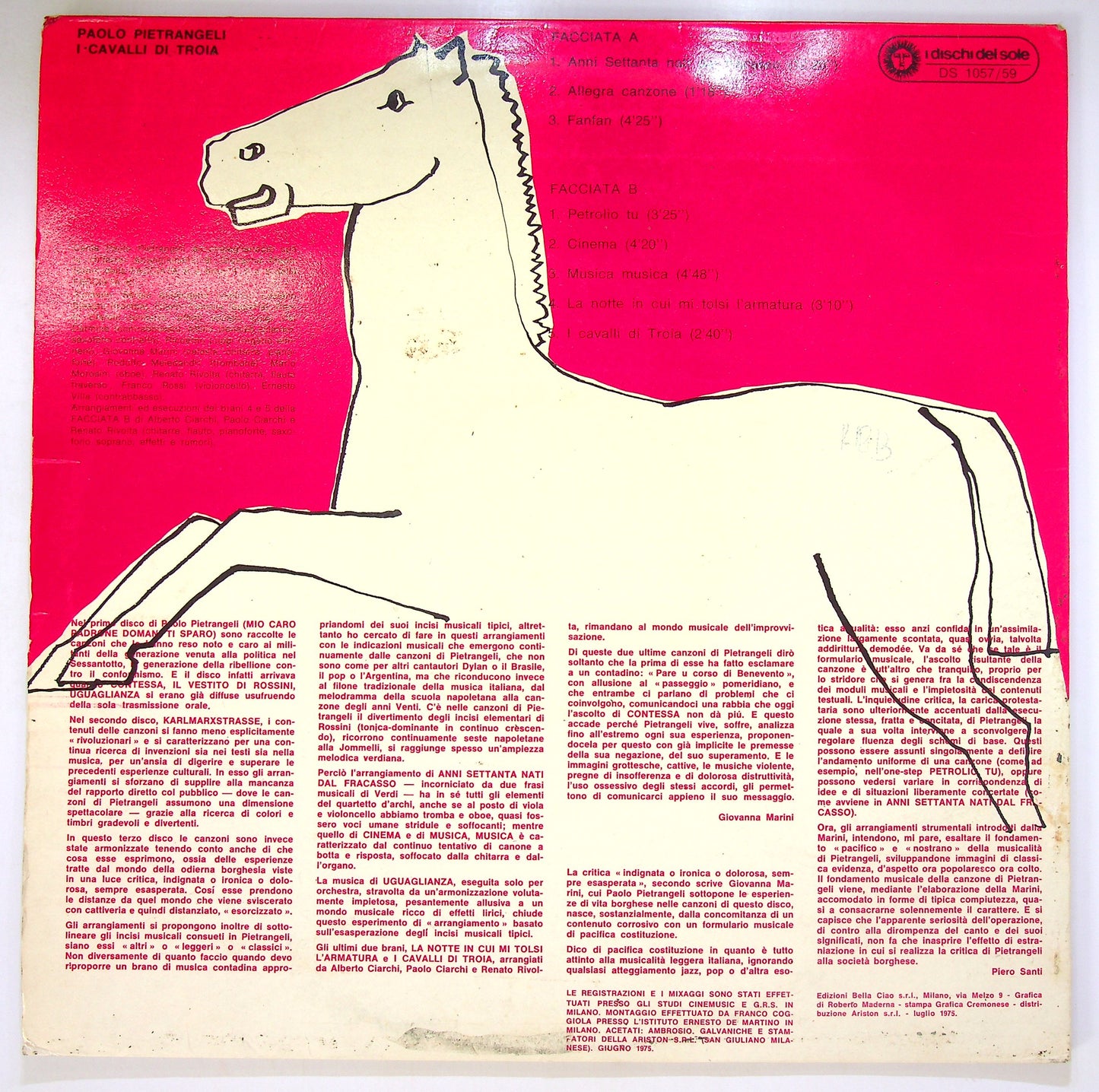 EBOND Paolo Pietrangeli - I Cavalli Di Troia Vinile V099136