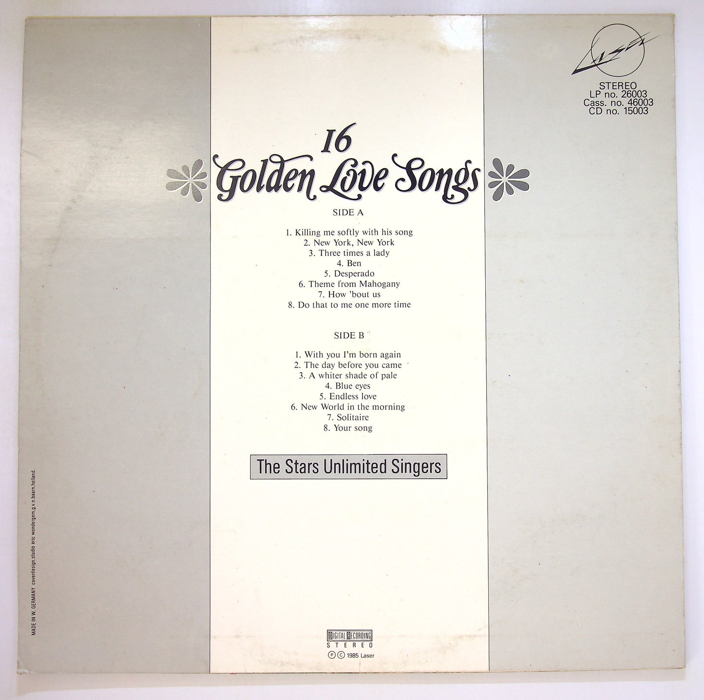 EBOND The Stars Unlimited Singers - 16 Golden Love Songs Vinile V099142