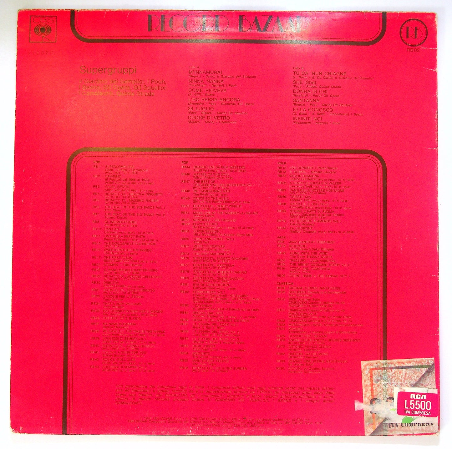 EBOND Various - Supergruppi Vinile V100004