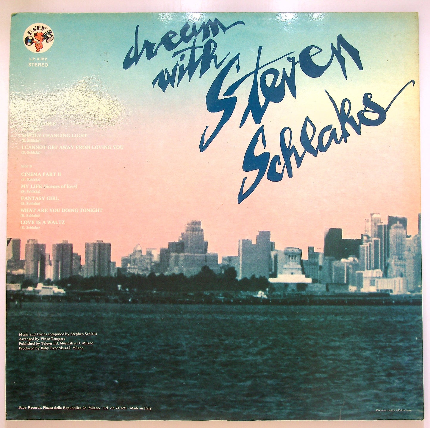 EBOND Stephen Schlaks - Dream With Steven Schlaks Vinile V100017