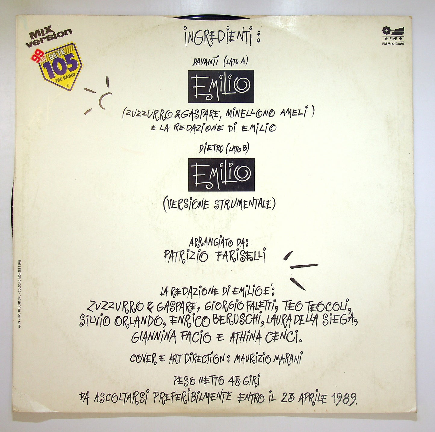EBOND La Redazione Di Emilio - Emilio Vinile V100023