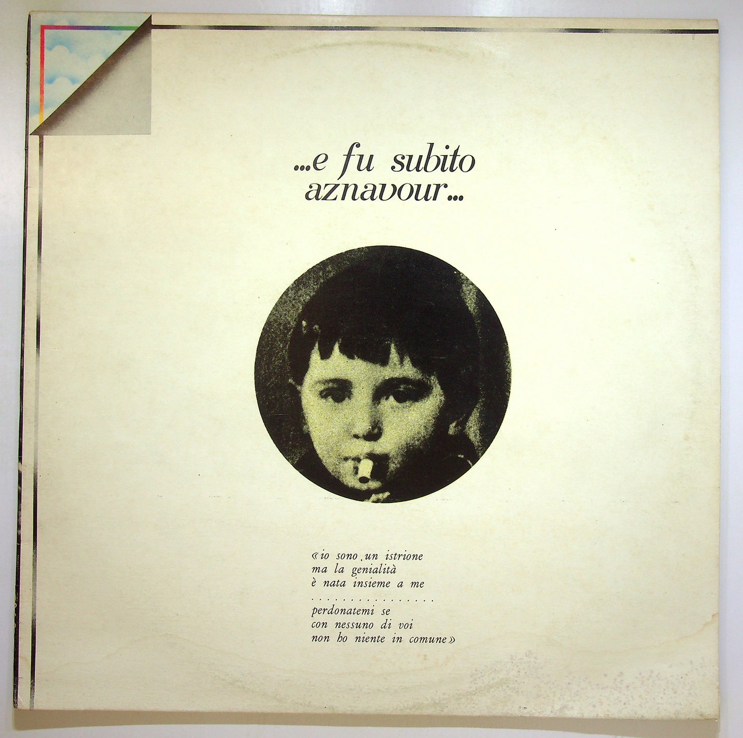 EBOND Charles Aznavour - ... E Fu Subito Aznavour ... Vinile V100043